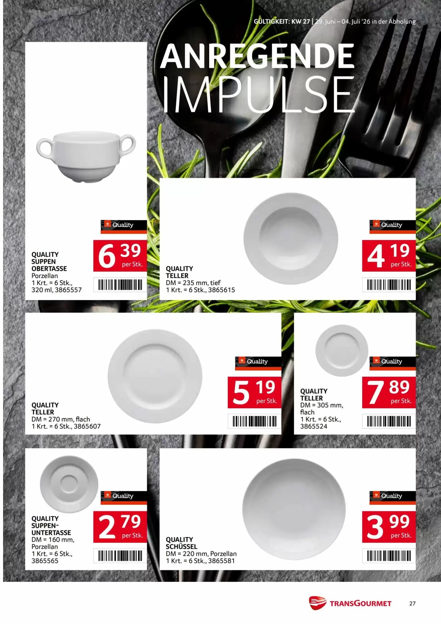 Transgourmet Flugblatt (ab 29.06.2026) - Angebote und Prospekt - Seite 27