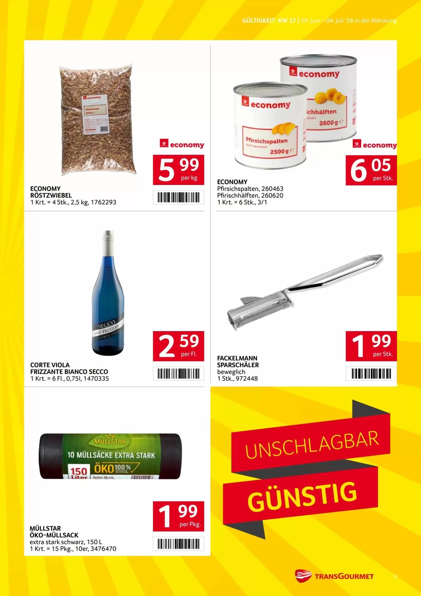 Transgourmet Flugblatt (ab 29.06.2026) - Angebote und Prospekt - Seite 5