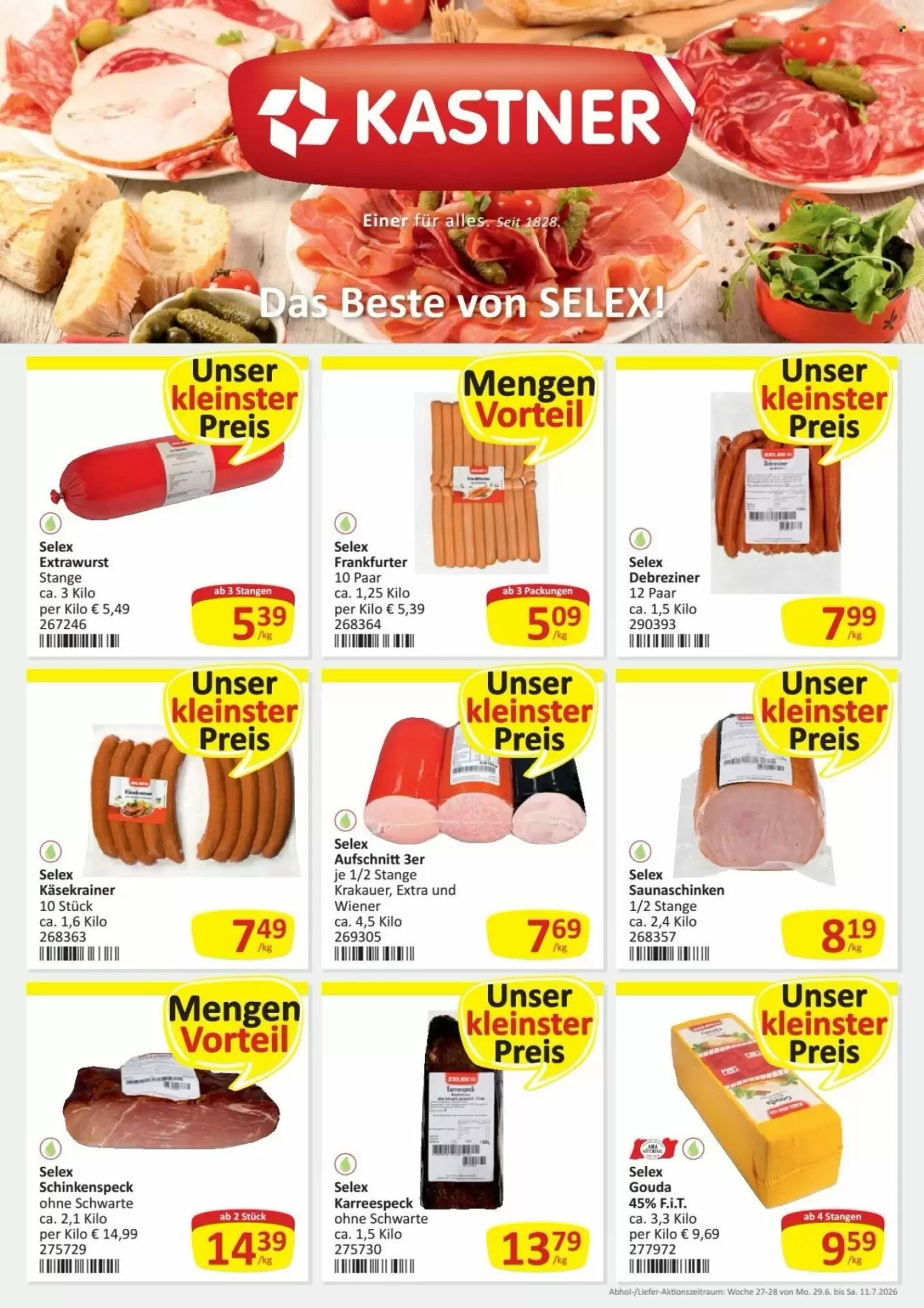 Kastner Flugblatt (ab 29.06.2026) - Angebote und Prospekt - Seite 1
