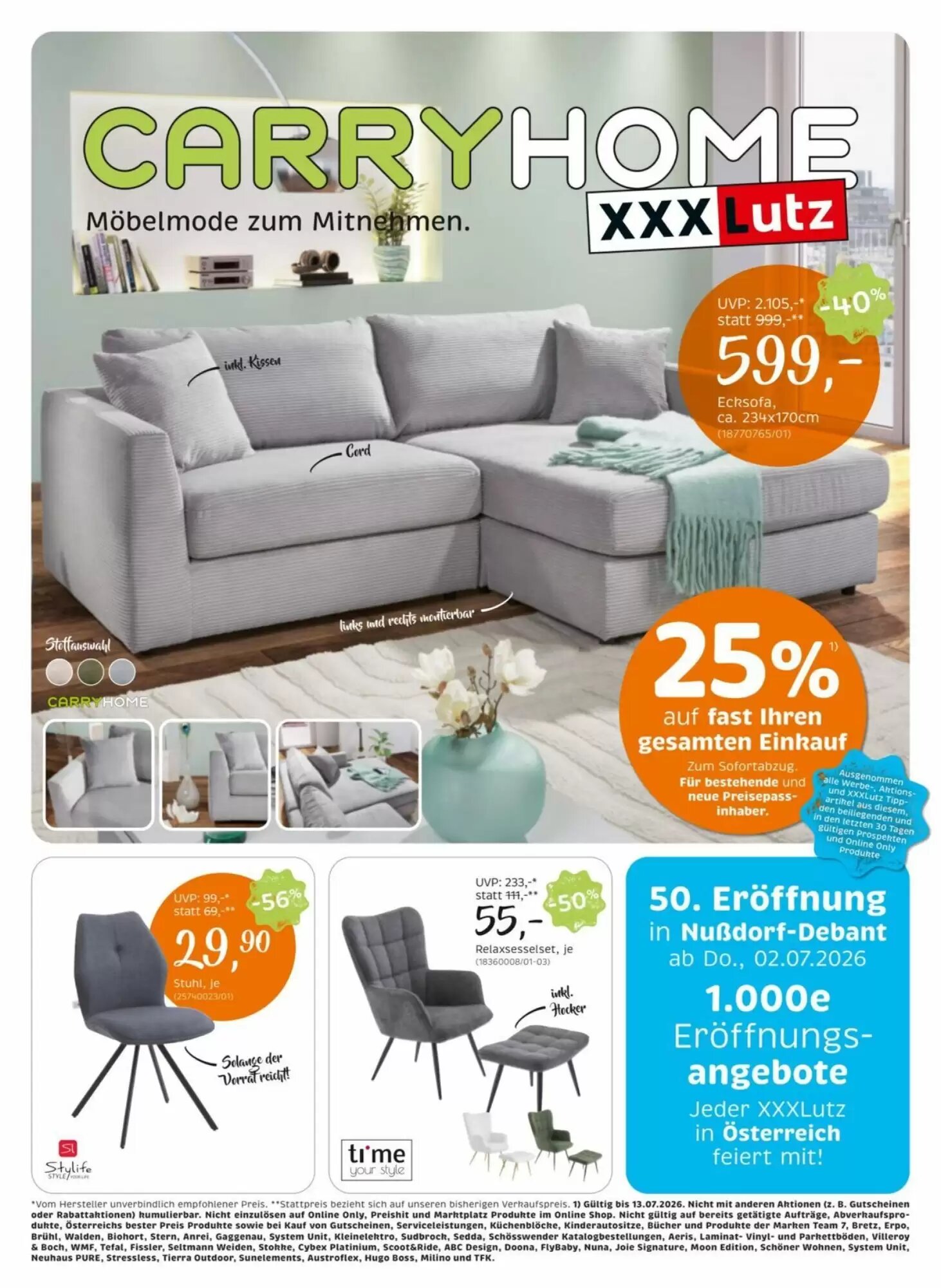 XXXLutz Flugblatt (ab 30.06.2026) - Angebote und Prospekt - Seite 1
