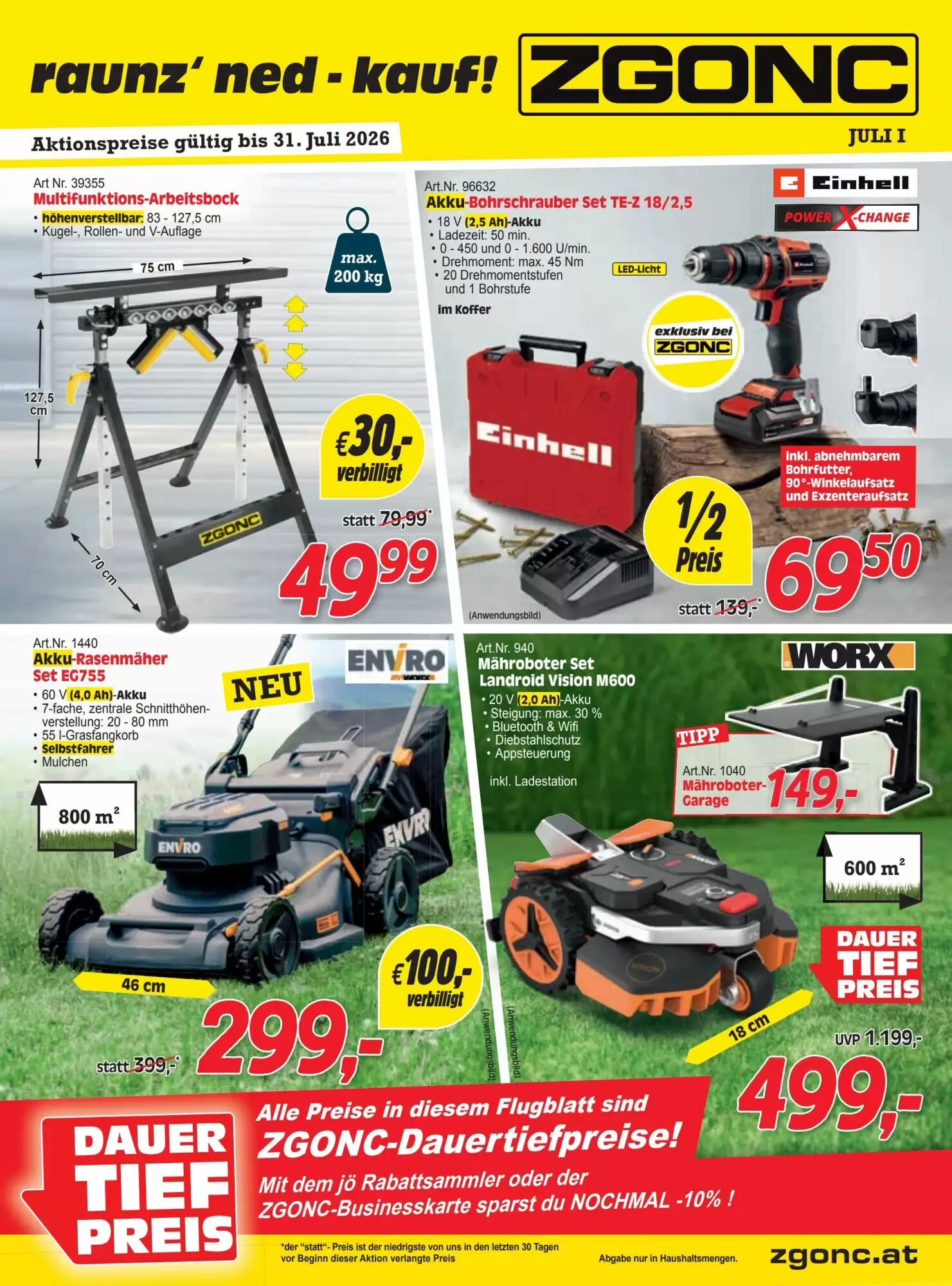 Zgonc Flugblatt (ab 01.07.2026) - Angebote und Prospekt - Seite 1
