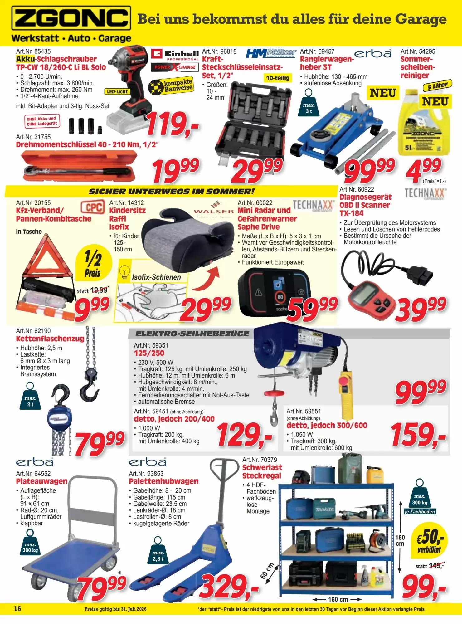 Zgonc Flugblatt (ab 01.07.2026) - Angebote und Prospekt - Seite 16