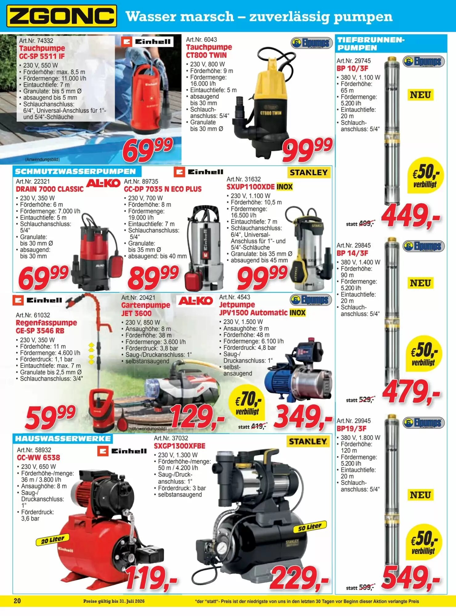 Zgonc Flugblatt (ab 01.07.2026) - Angebote und Prospekt - Seite 20