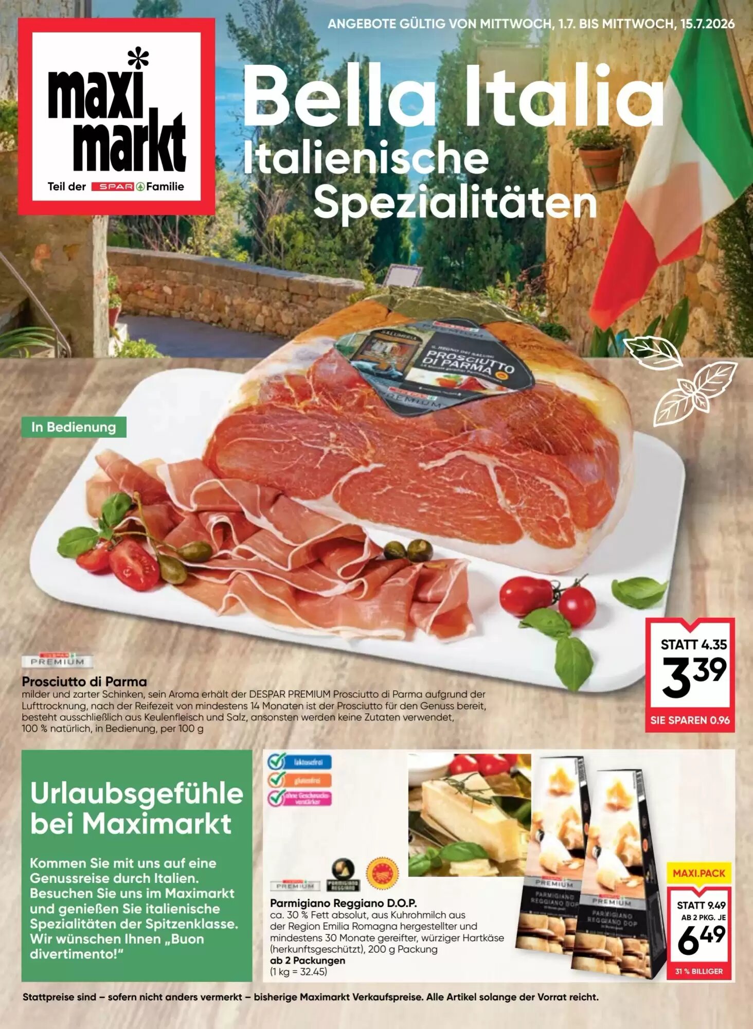 Maximarkt Flugblatt (ab 01.07.2026) - Angebote und Prospekt - Seite 1