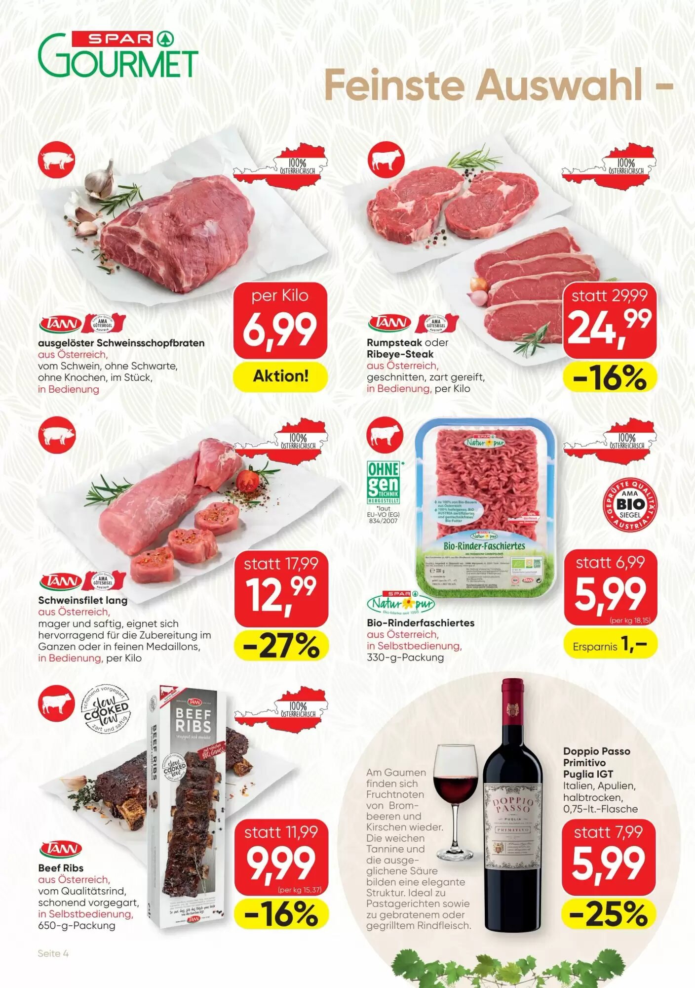 SPAR Gourmet Flugblatt (ab 01.07.2026) - Angebote und Prospekt - Seite 4