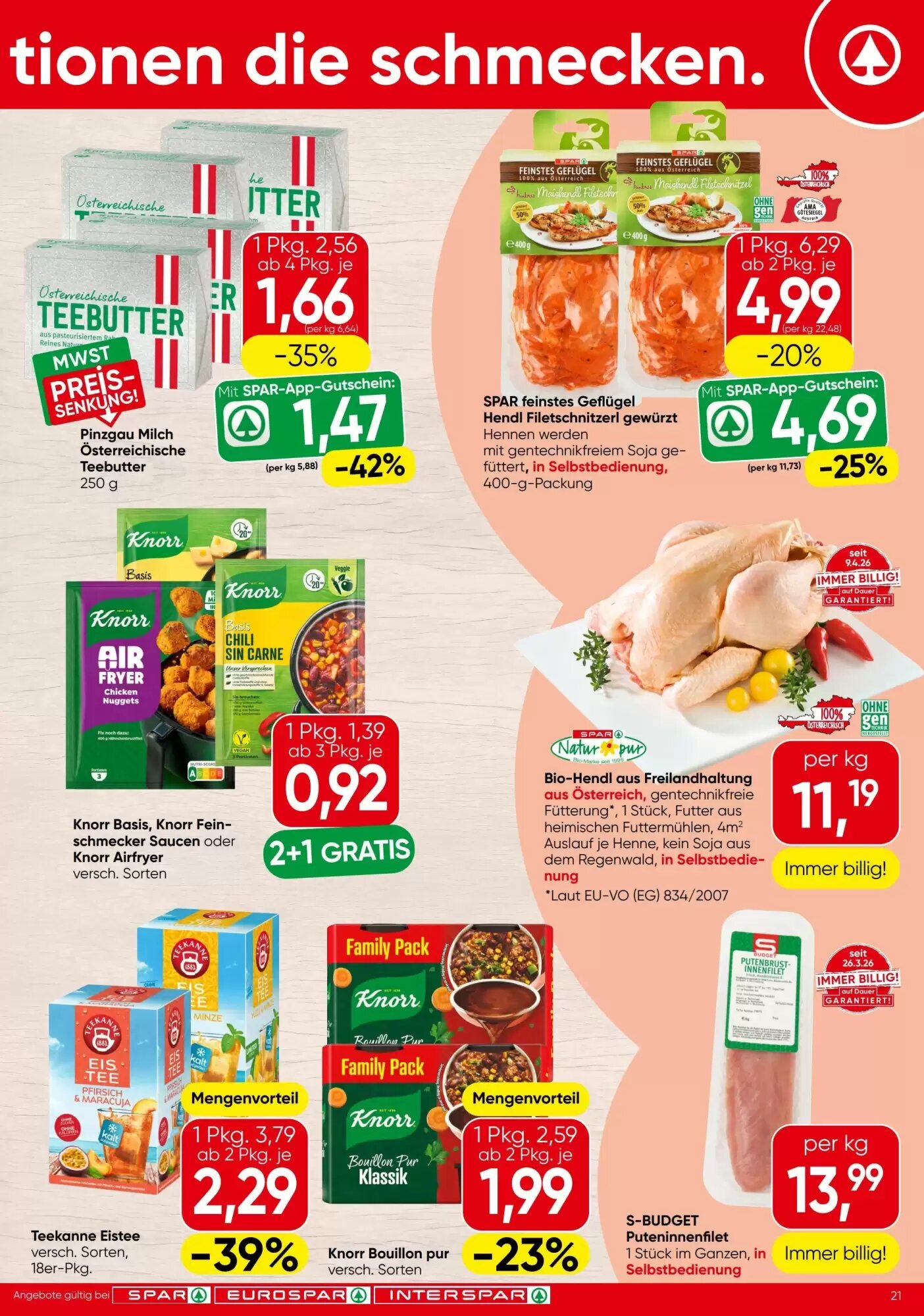 Spar Flugblatt (ab 01.07.2026) - Angebote und Prospekt - Seite 21