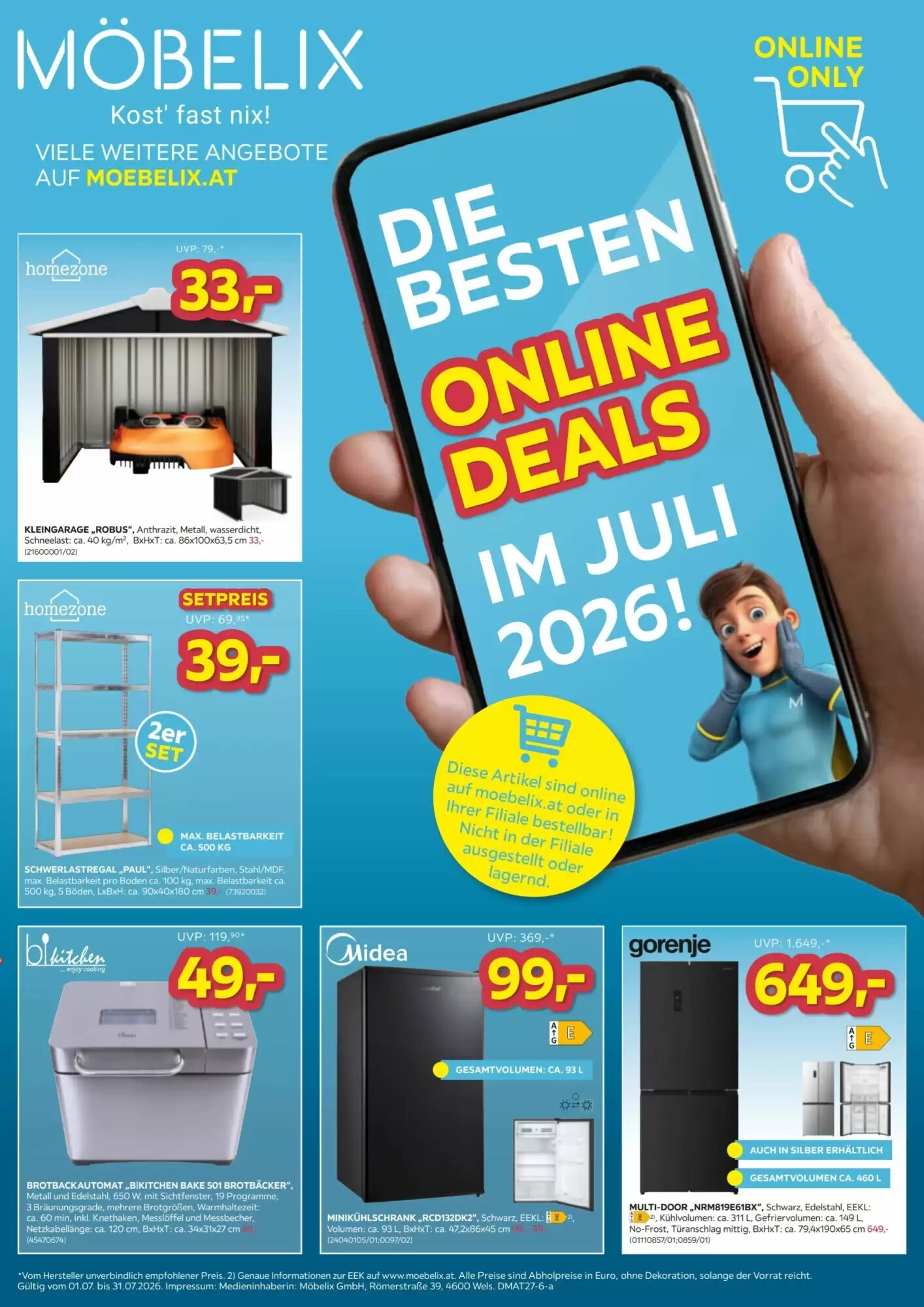 Möbelix Flugblatt (ab 01.07.2026) - Angebote und Prospekt - Seite 1