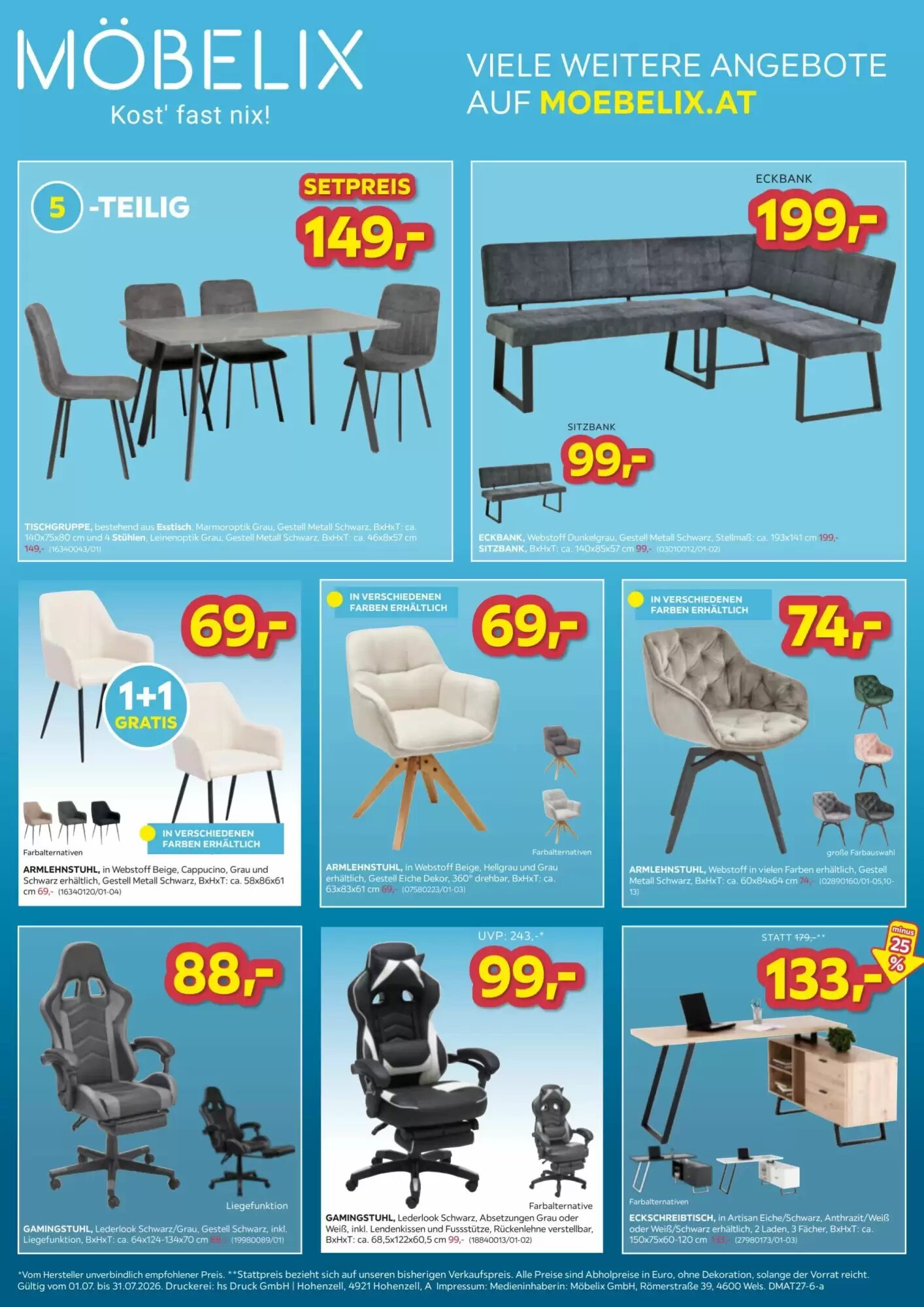 Möbelix Flugblatt (ab 01.07.2026) - Angebote und Prospekt - Seite 8