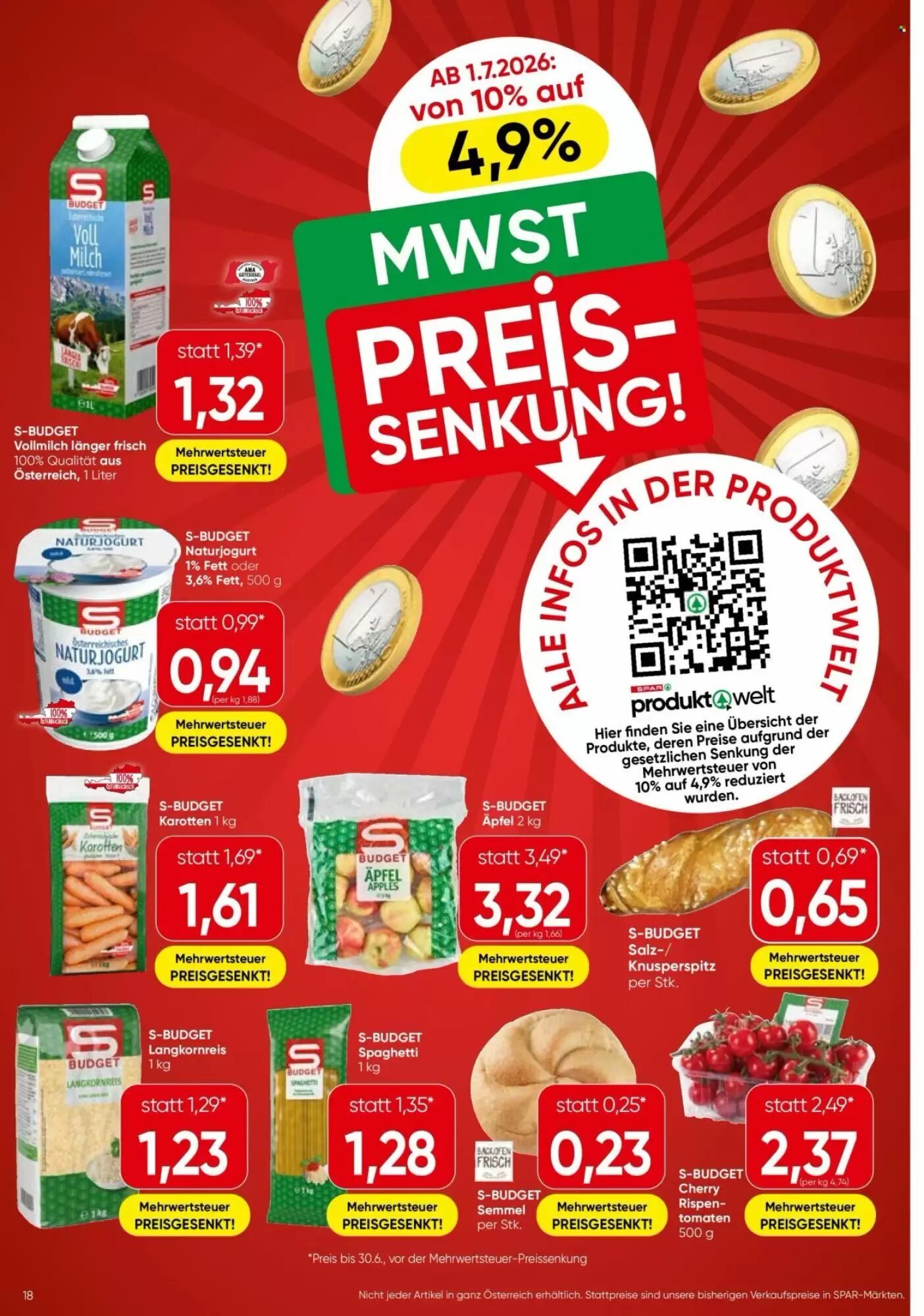 Eurospar Flugblatt (ab 01.07.2026) - Angebote und Prospekt - Seite 18