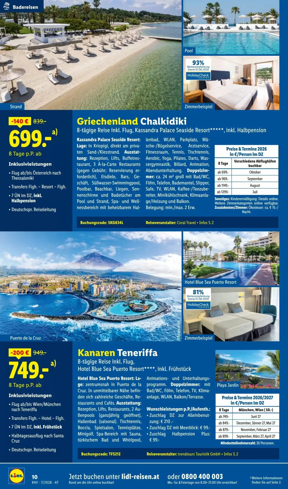 Lidl Reisen Flugblatt (ab 01.07.2026) - Angebote und Prospekt - Seite 10