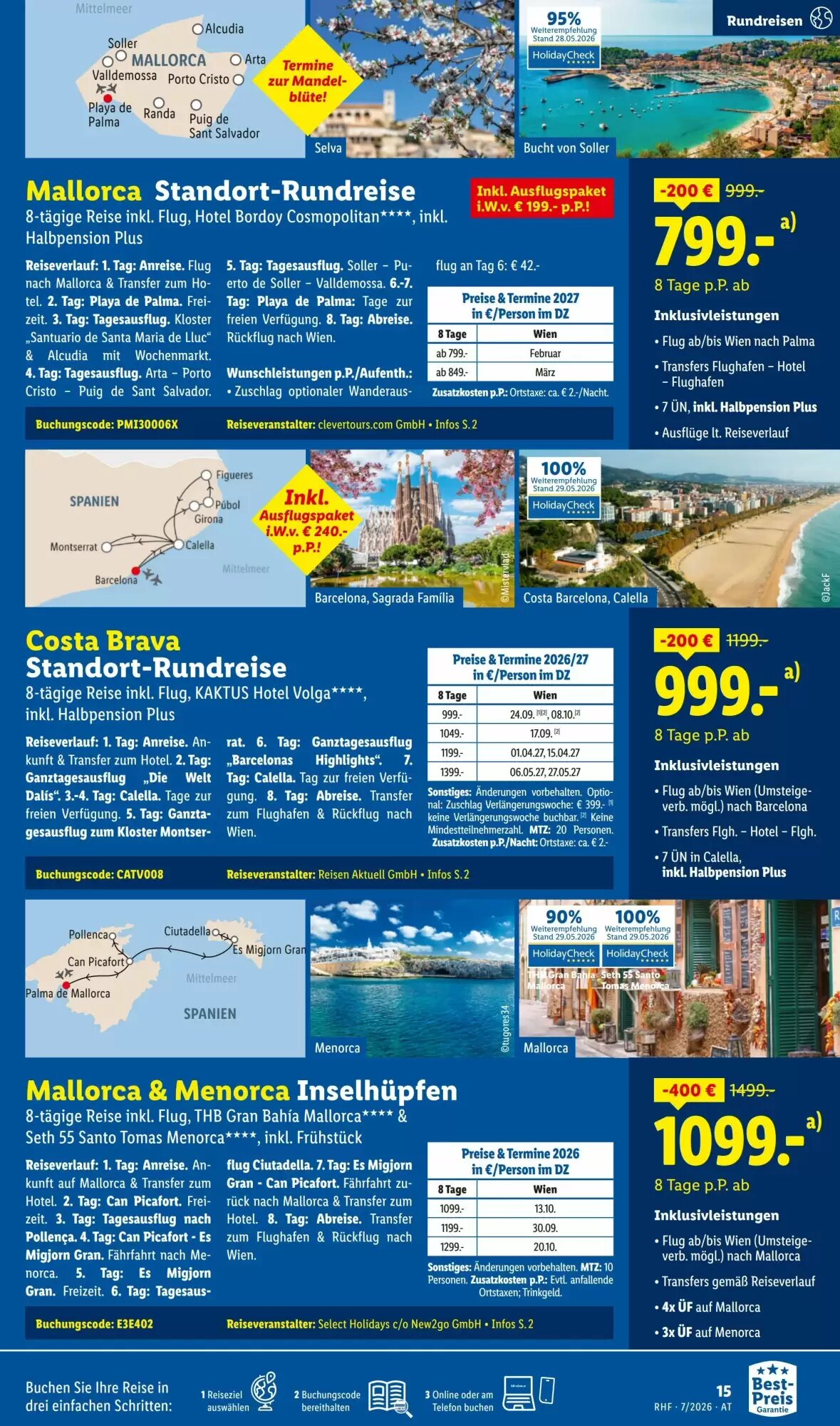 Lidl Reisen Flugblatt (ab 01.07.2026) - Angebote und Prospekt - Seite 15