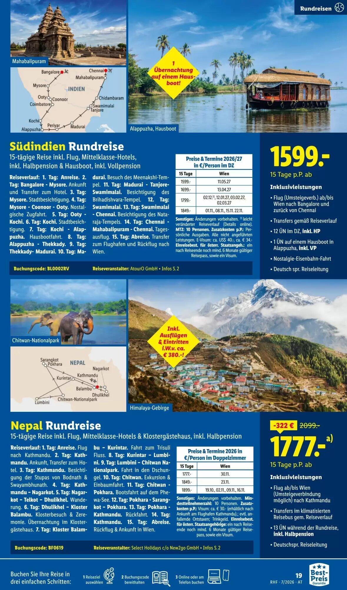 Lidl Reisen Flugblatt (ab 01.07.2026) - Angebote und Prospekt - Seite 19