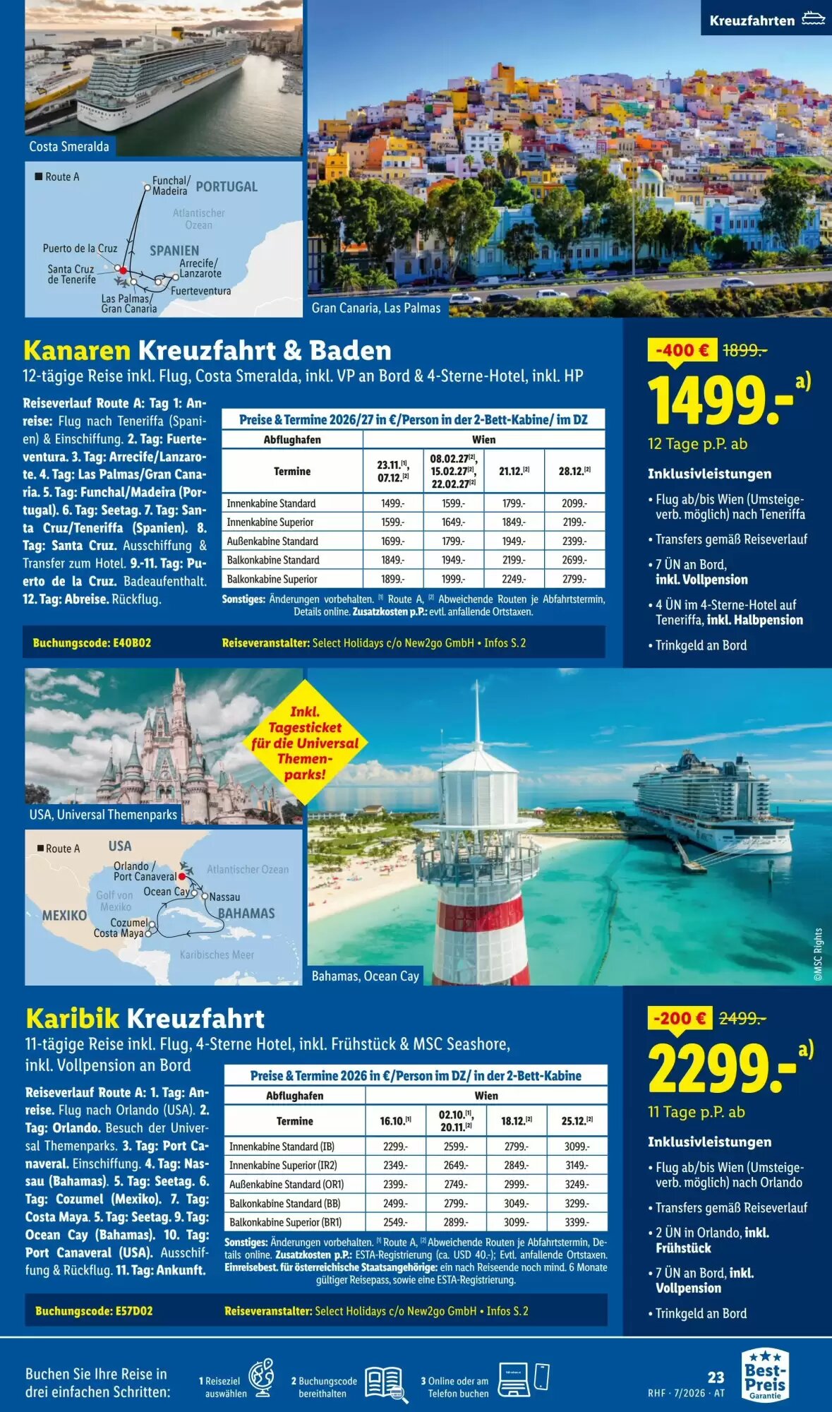 Lidl Reisen Flugblatt (ab 01.07.2026) - Angebote und Prospekt - Seite 23