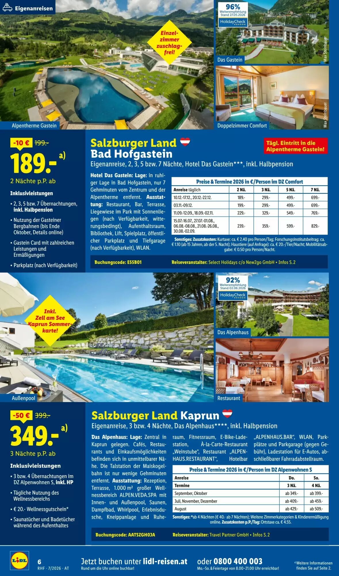 Lidl Reisen Flugblatt (ab 01.07.2026) - Angebote und Prospekt - Seite 6