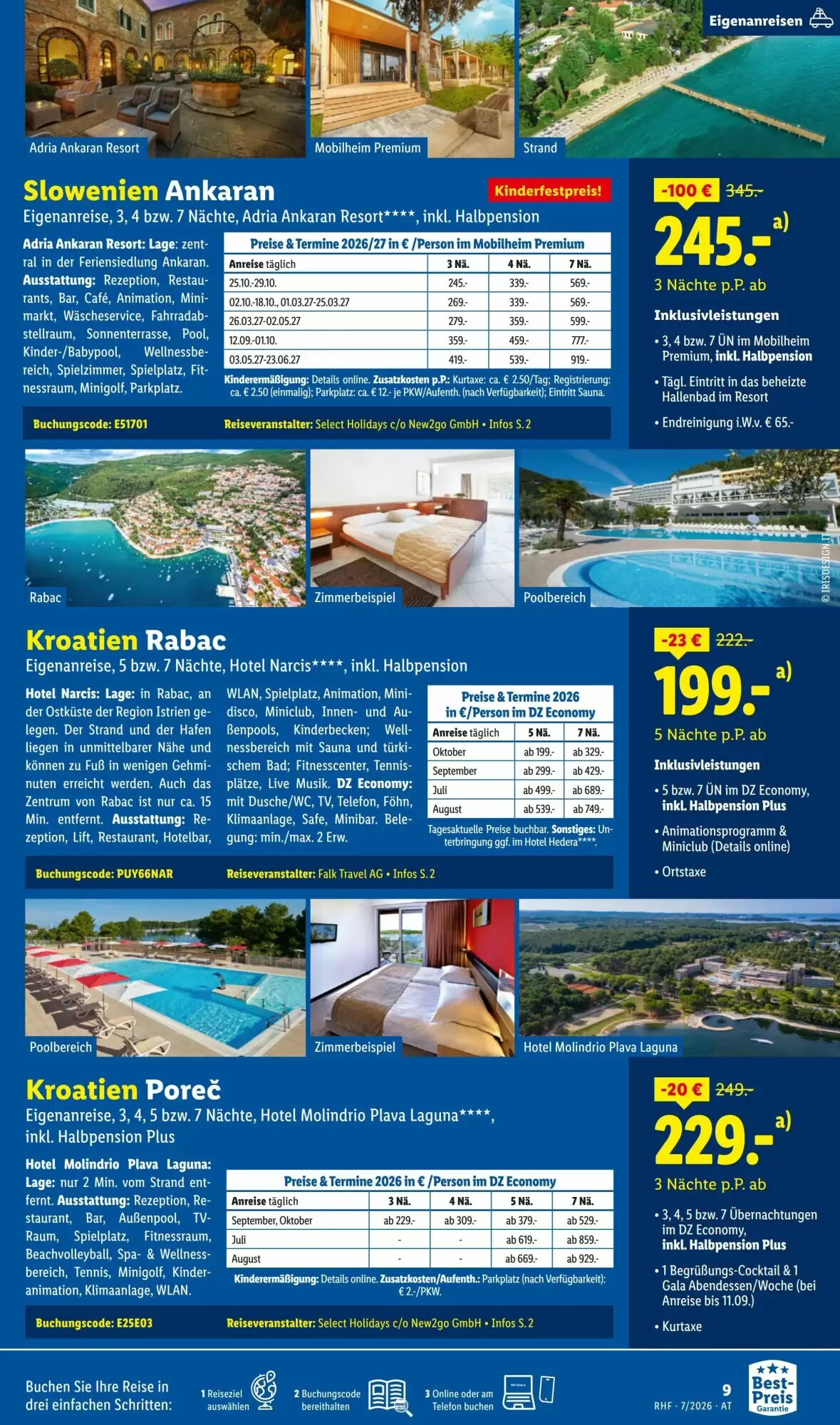 Lidl Reisen Flugblatt (ab 01.07.2026) - Angebote und Prospekt - Seite 9