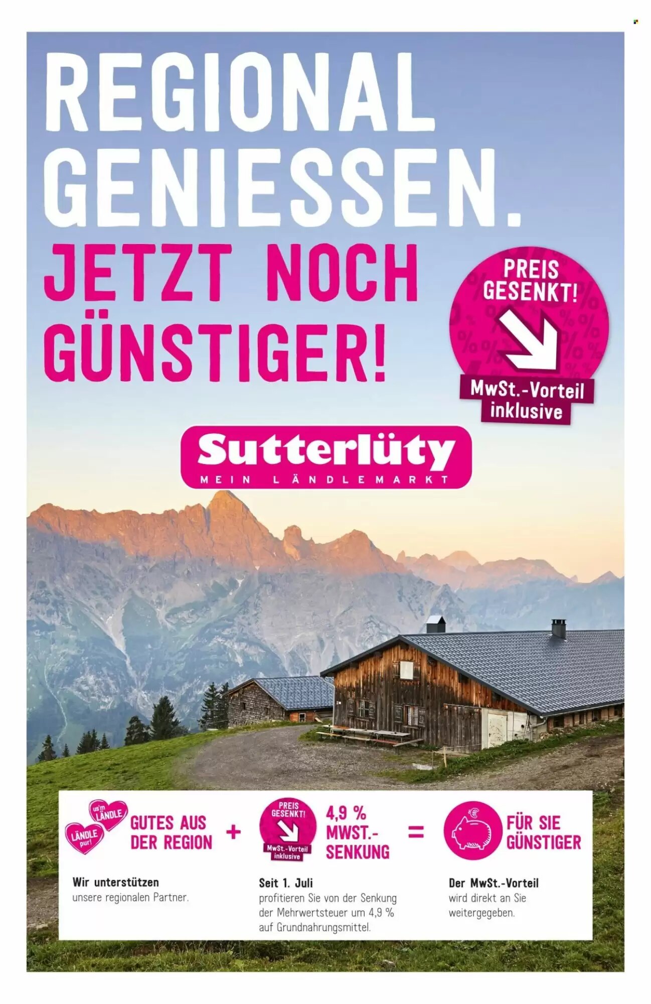 Sutterlüty Flugblatt (ab 02.07.2026) - Angebote und Prospekt - Seite 1