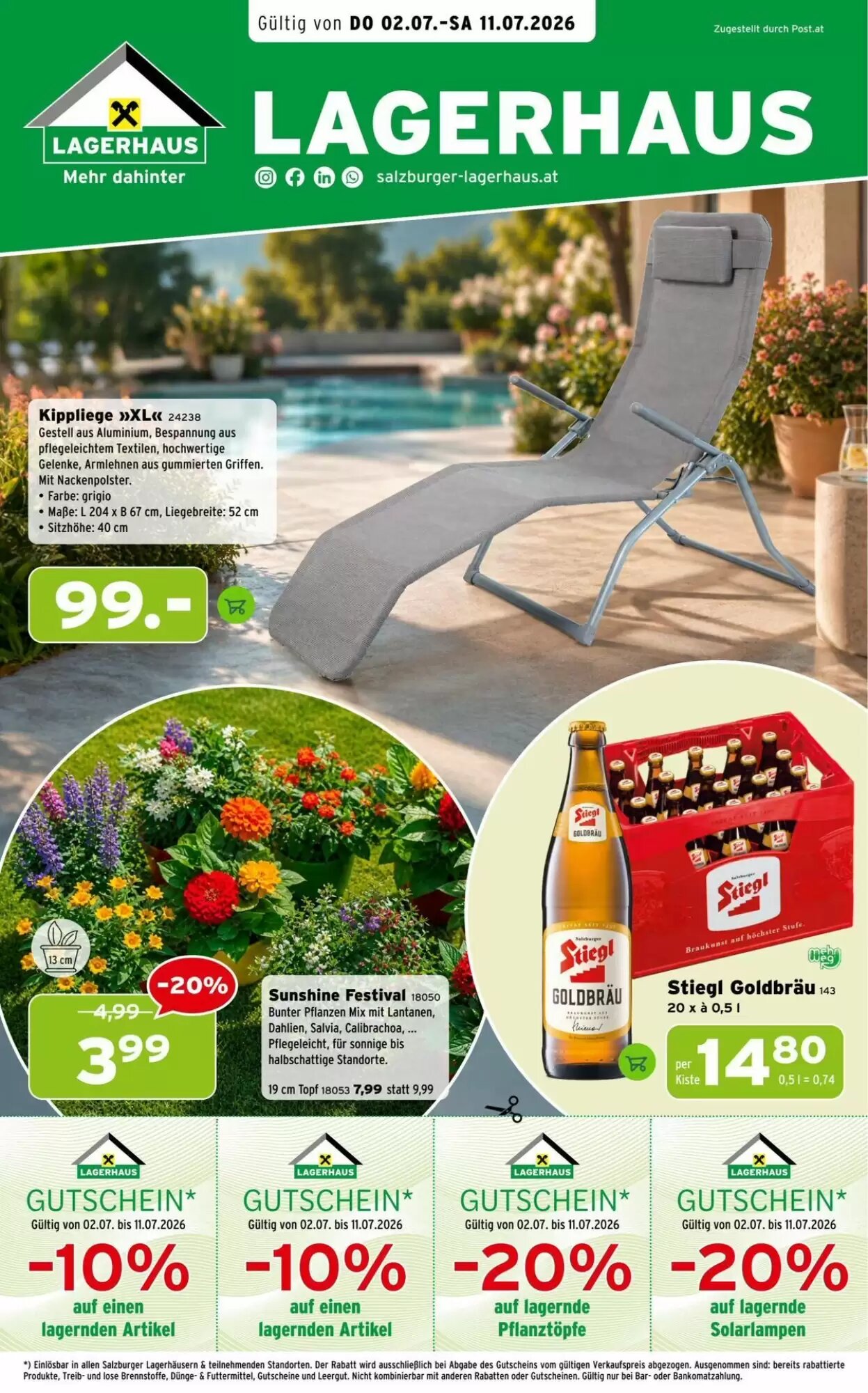 Salzburger Lagerhaus Flugblatt (ab 02.07.2026) - Angebote und Prospekt - Seite 1