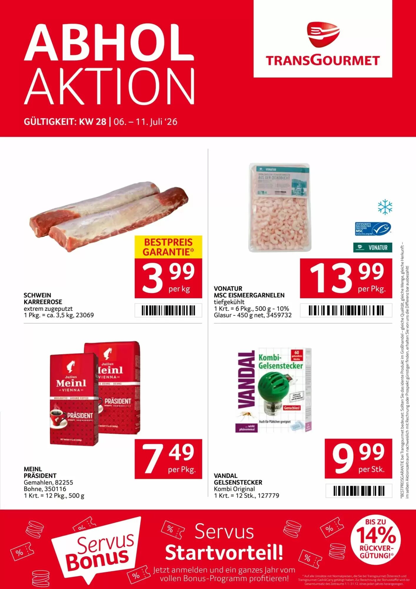 Transgourmet Flugblatt (ab 06.07.2026) - Angebote und Prospekt - Seite 1