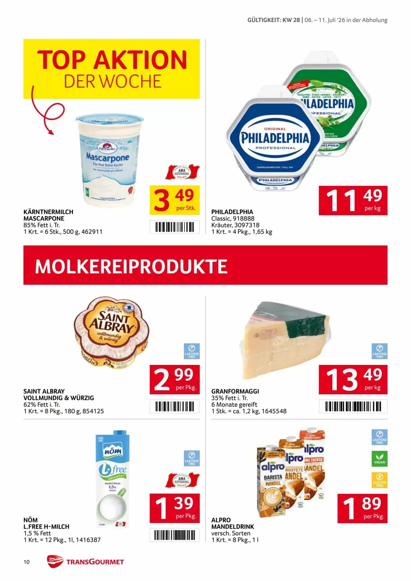 Transgourmet Flugblatt (ab 06.07.2026) - Angebote und Prospekt - Seite 10