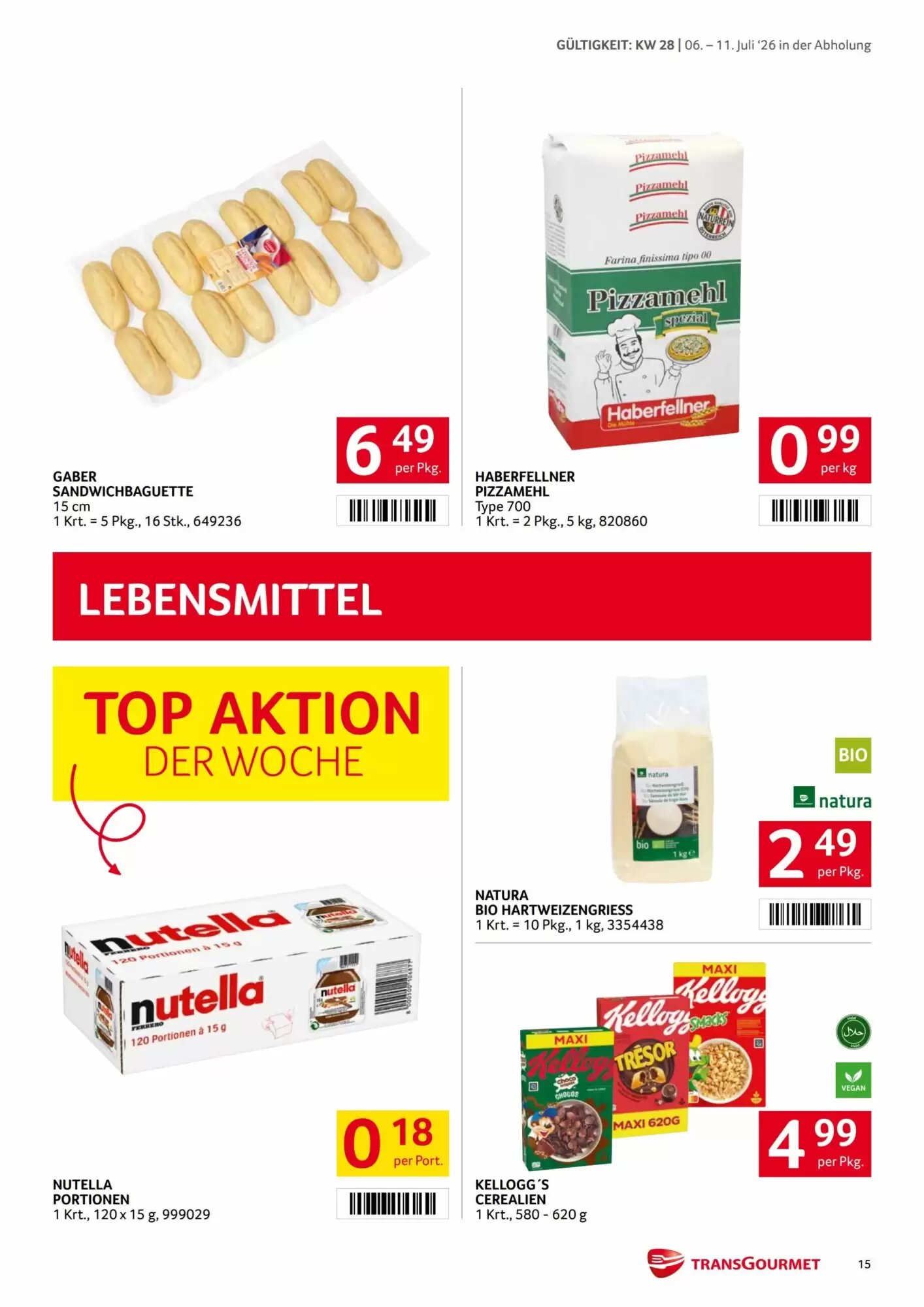 Transgourmet Flugblatt (ab 06.07.2026) - Angebote und Prospekt - Seite 15