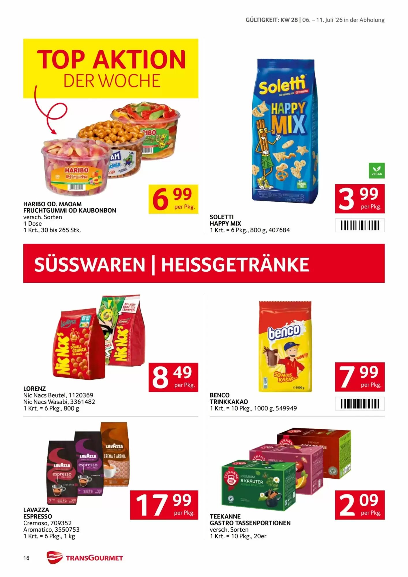 Transgourmet Flugblatt (ab 06.07.2026) - Angebote und Prospekt - Seite 16