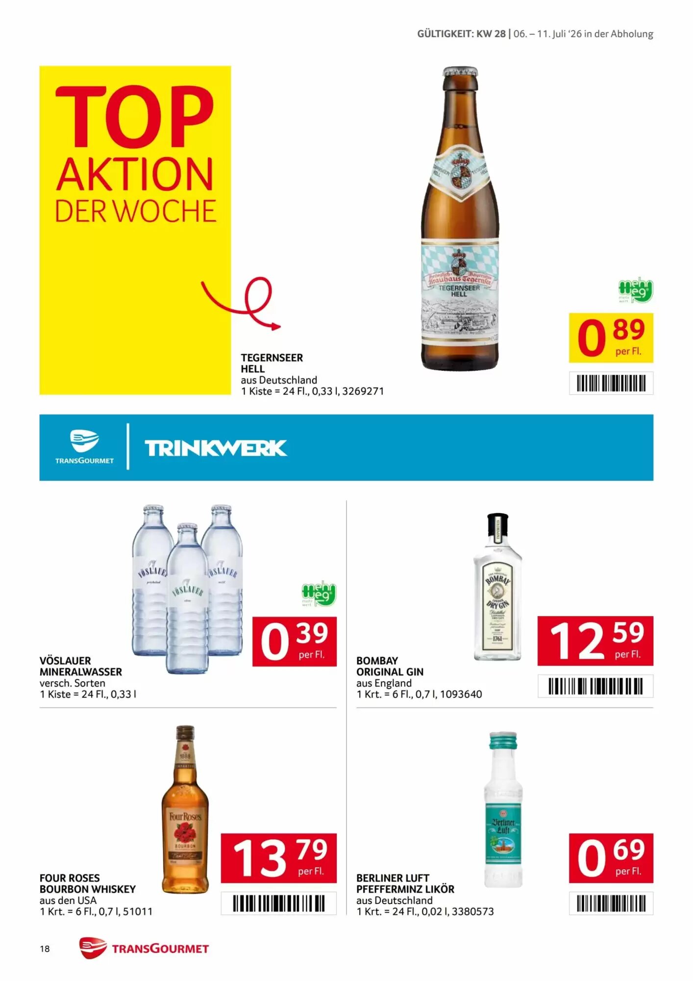 Transgourmet Flugblatt (ab 06.07.2026) - Angebote und Prospekt - Seite 18