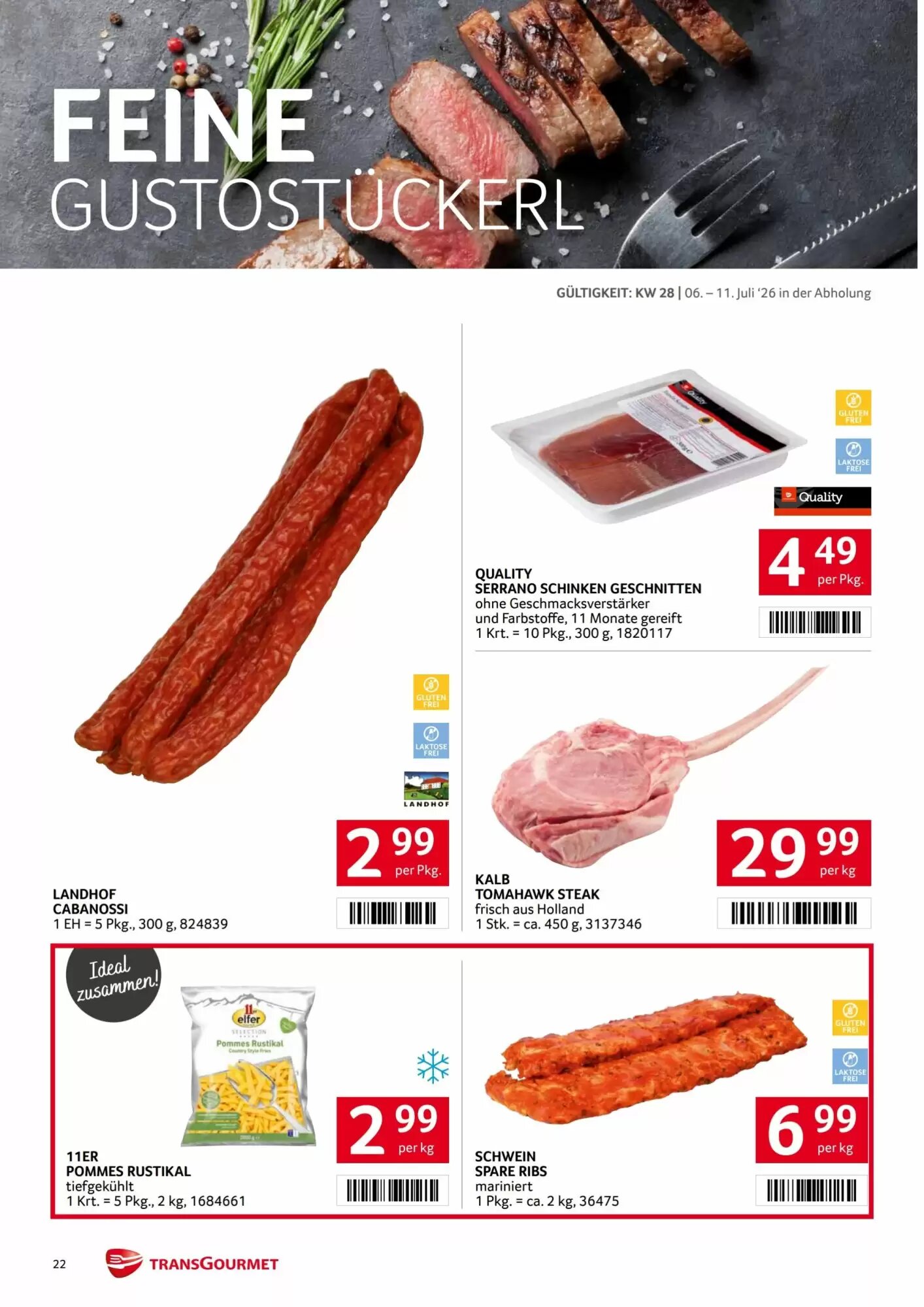 Transgourmet Flugblatt (ab 06.07.2026) - Angebote und Prospekt - Seite 22