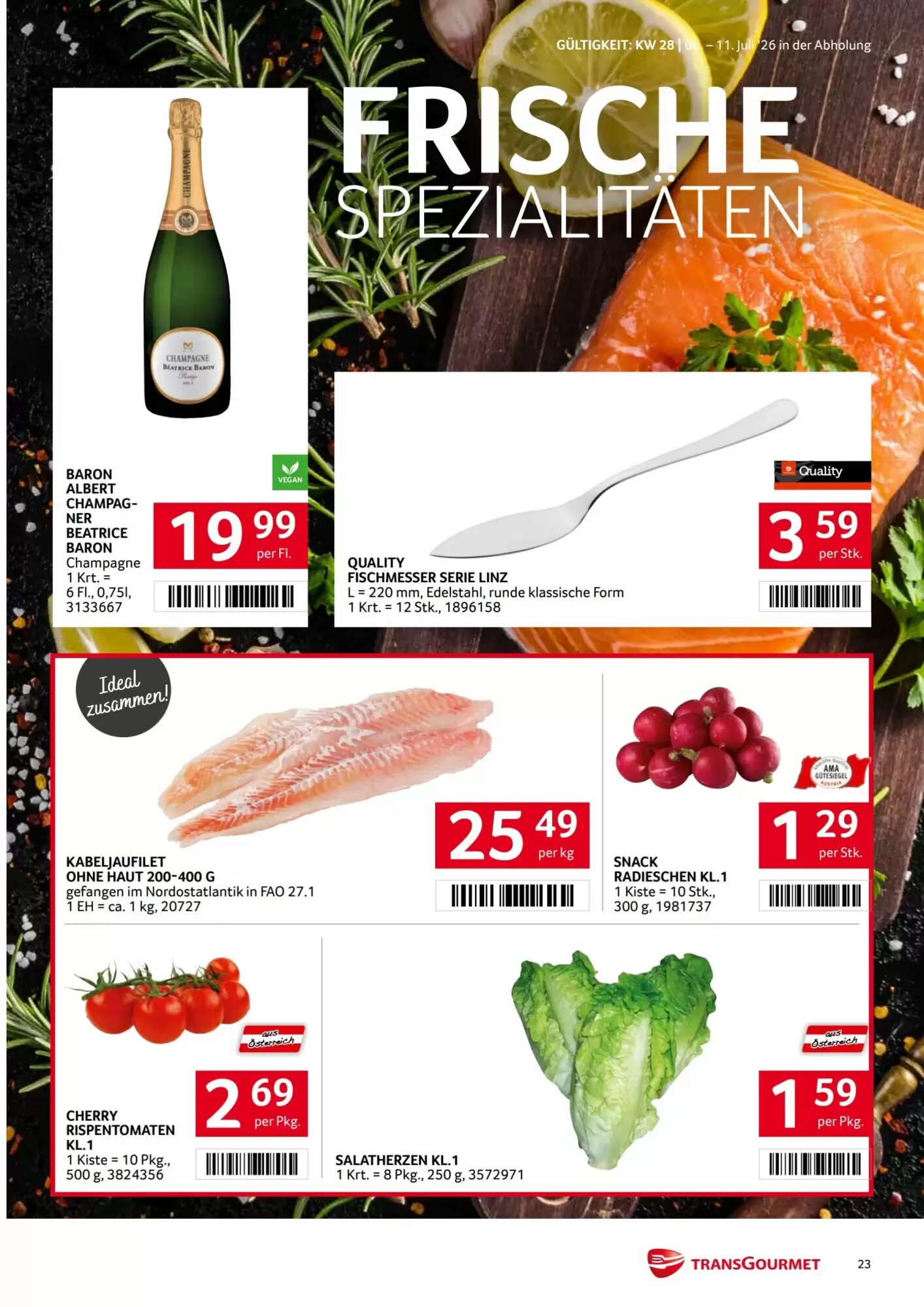 Transgourmet Flugblatt (ab 06.07.2026) - Angebote und Prospekt - Seite 23