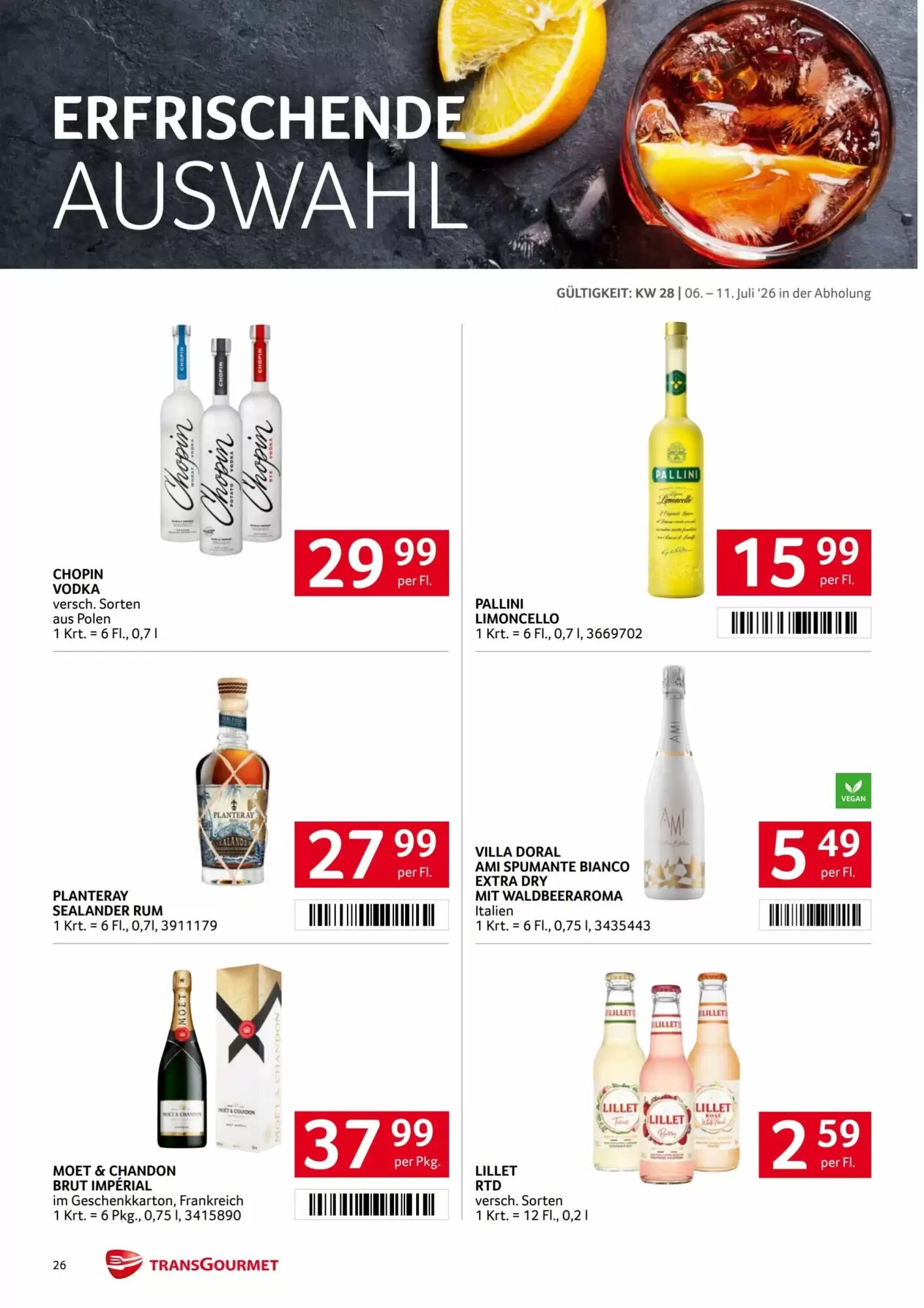 Transgourmet Flugblatt (ab 06.07.2026) - Angebote und Prospekt - Seite 26
