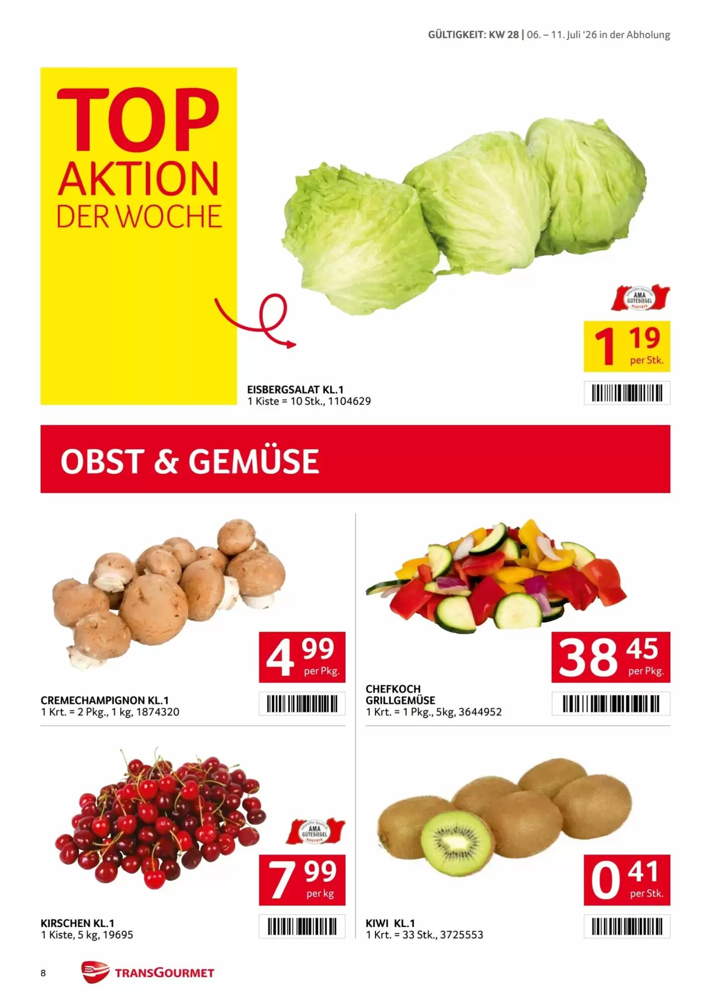Transgourmet Flugblatt (ab 06.07.2026) - Angebote und Prospekt - Seite 8