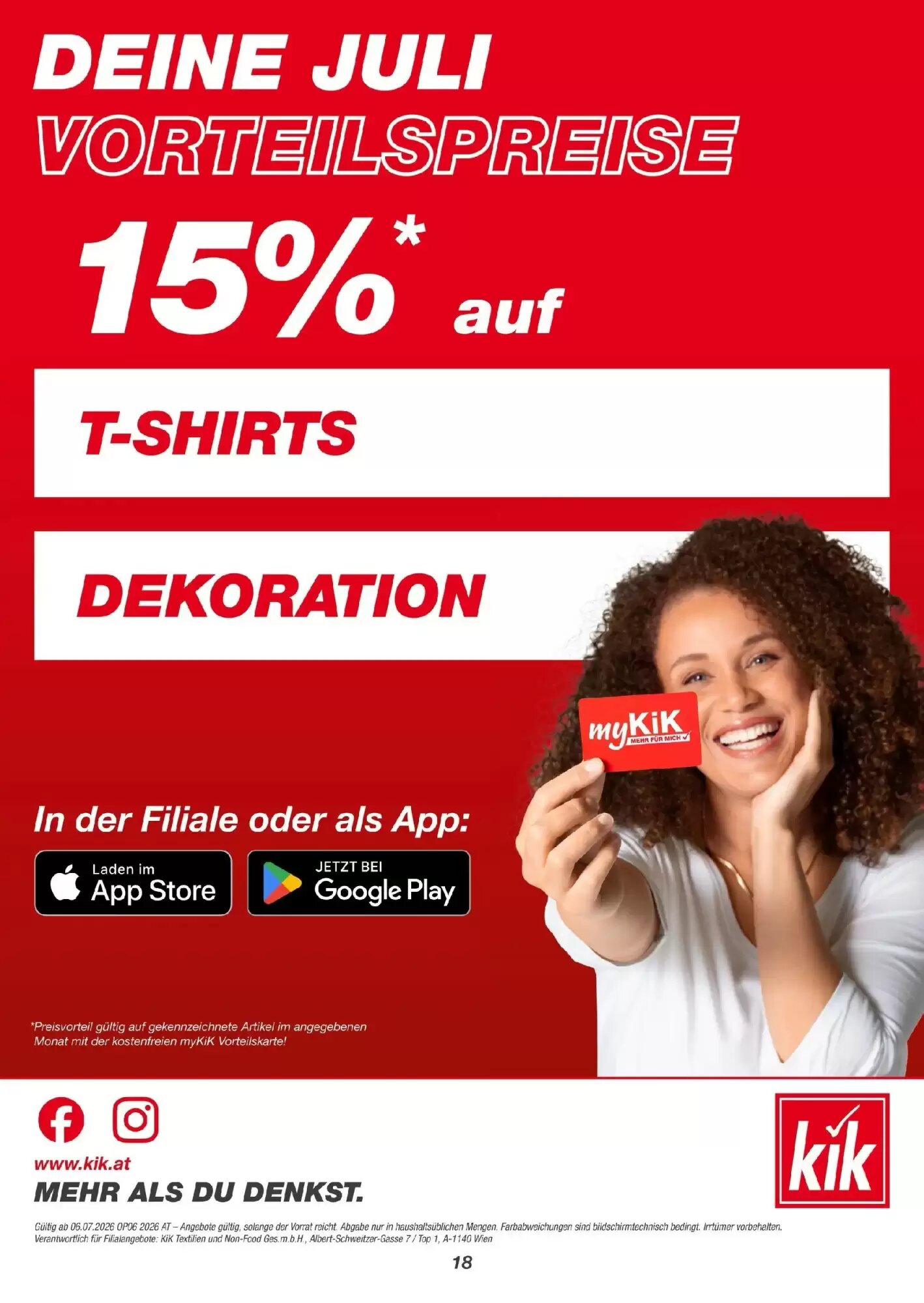 KiK Flugblatt (ab 06.07.2026) - Angebote und Prospekt - Seite 18