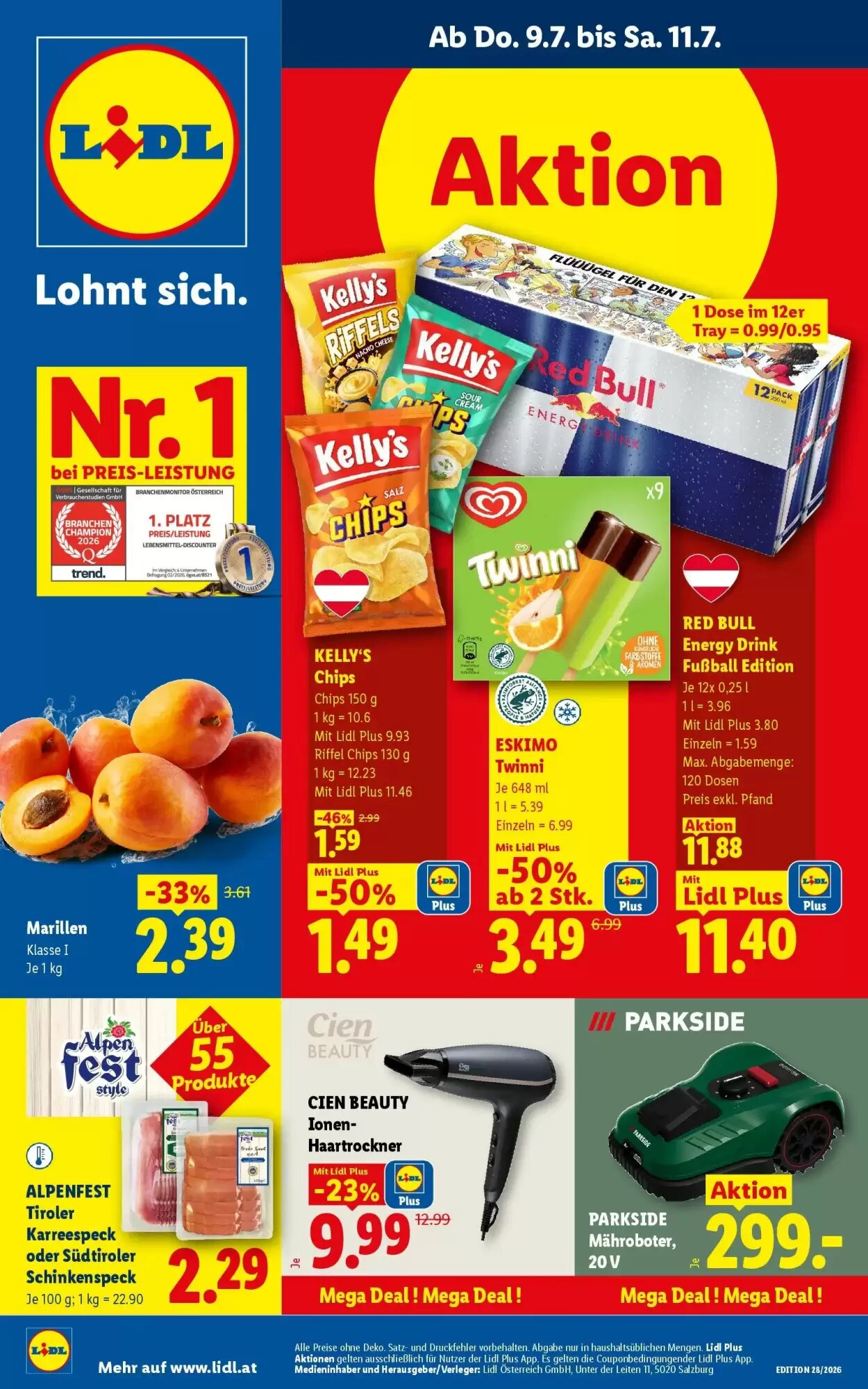 Lidl Flugblatt (ab 09.07.2026) - Angebote und Prospekt - Seite 1