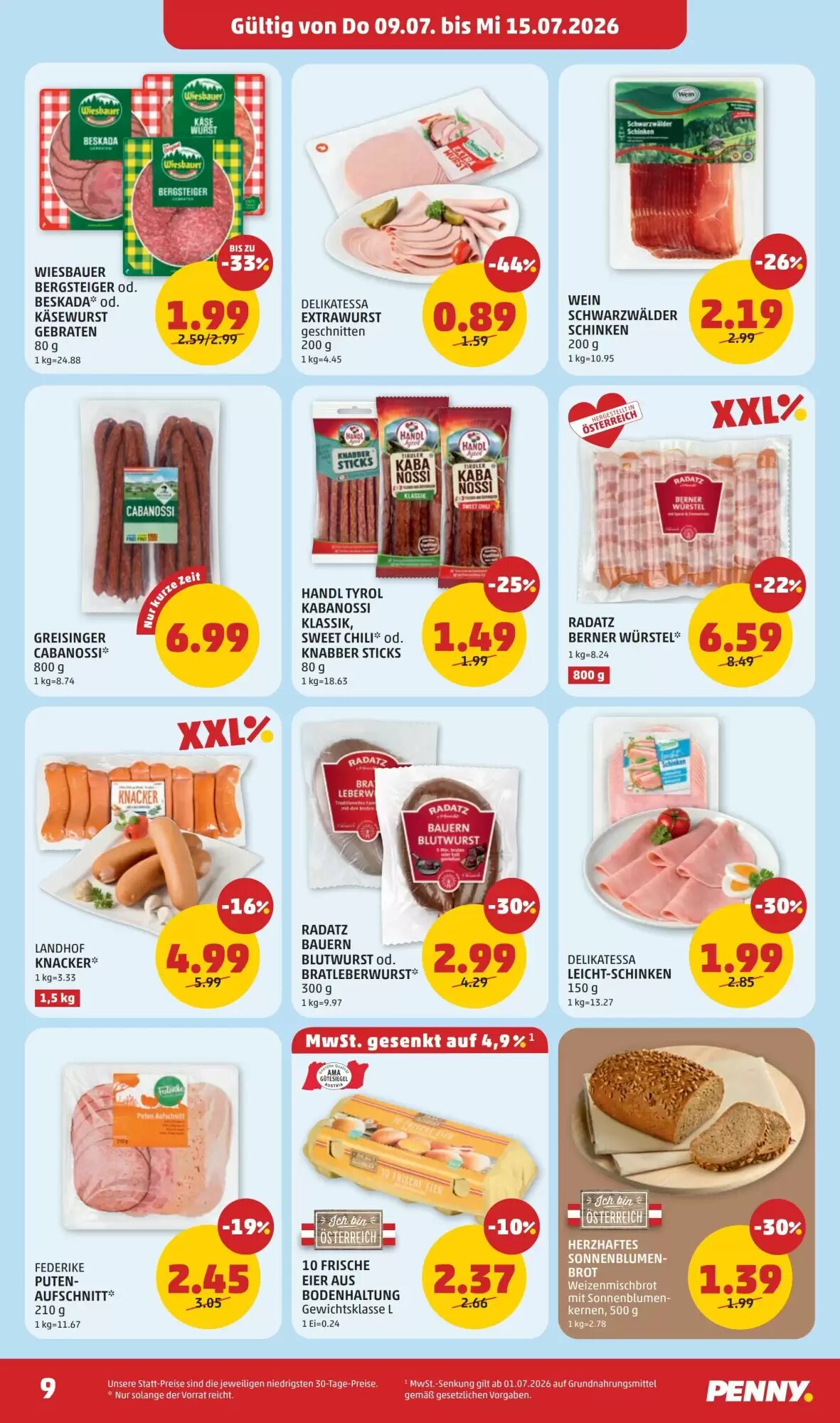 PENNY Flugblatt (ab 09.07.2026) - Angebote und Prospekt - Seite 9