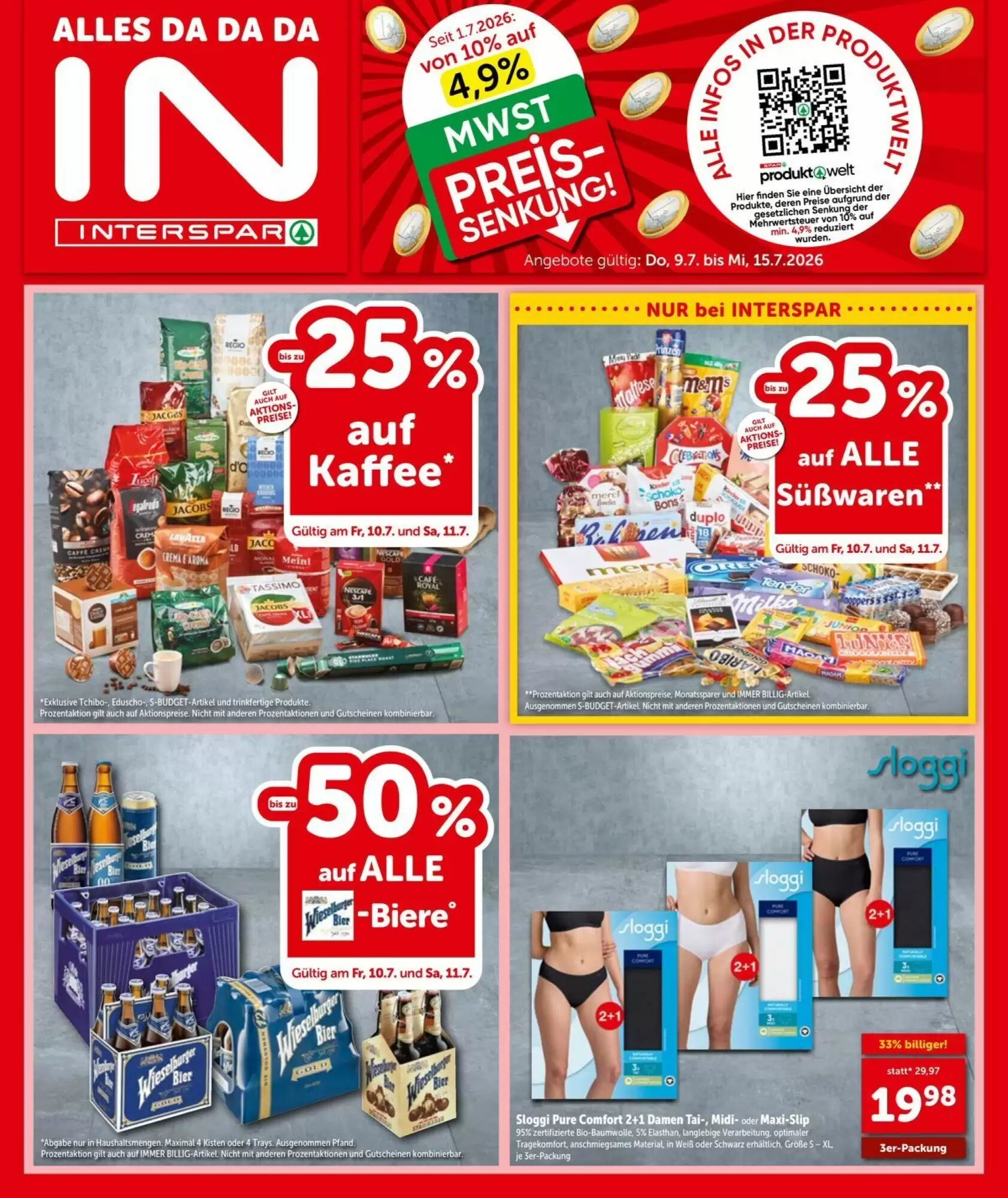 Interspar Flugblatt (ab 09.07.2026) - Angebote und Prospekt - Seite 1