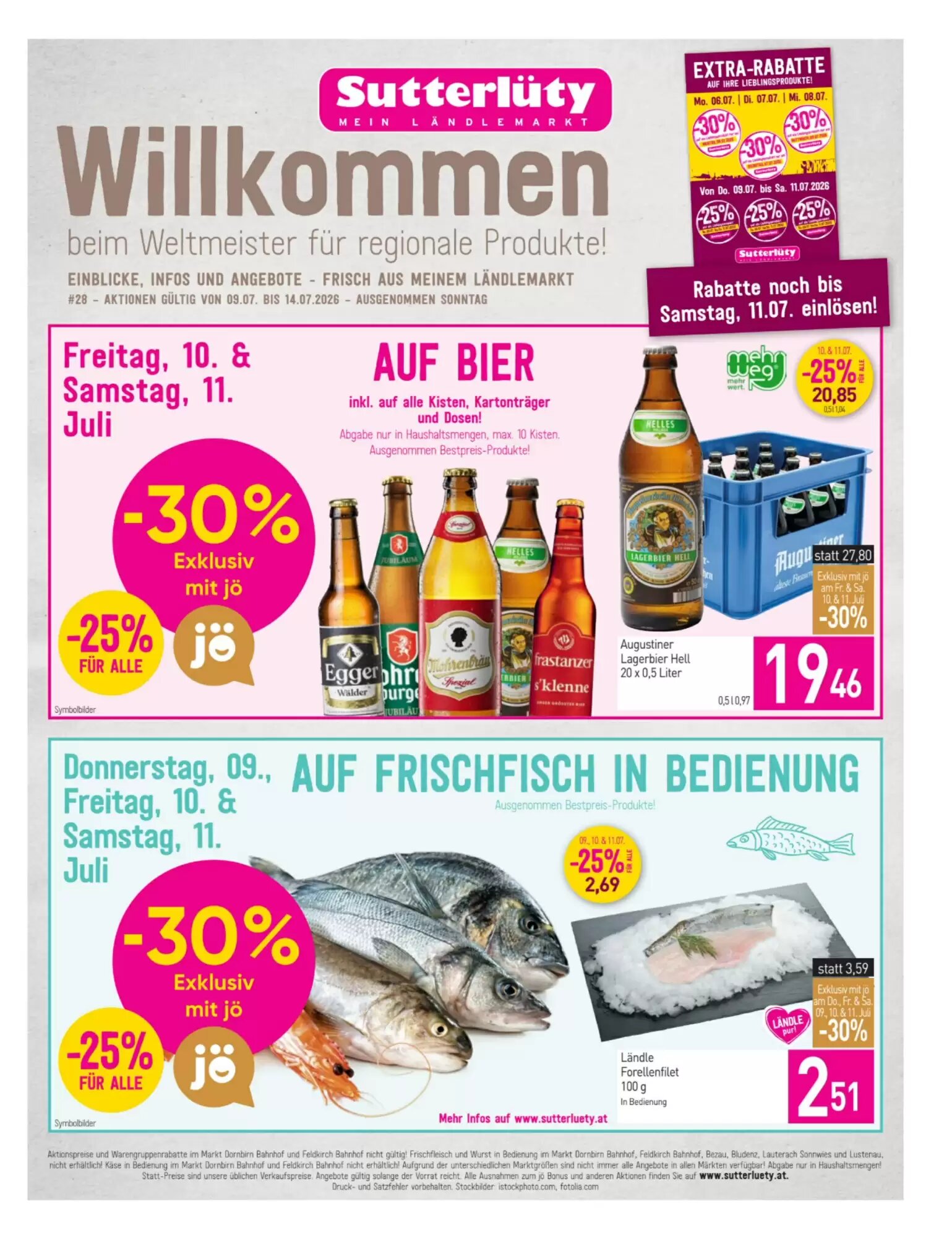 Sutterlüty Flugblatt (ab 09.07.2026) - Angebote und Prospekt - Seite 1
