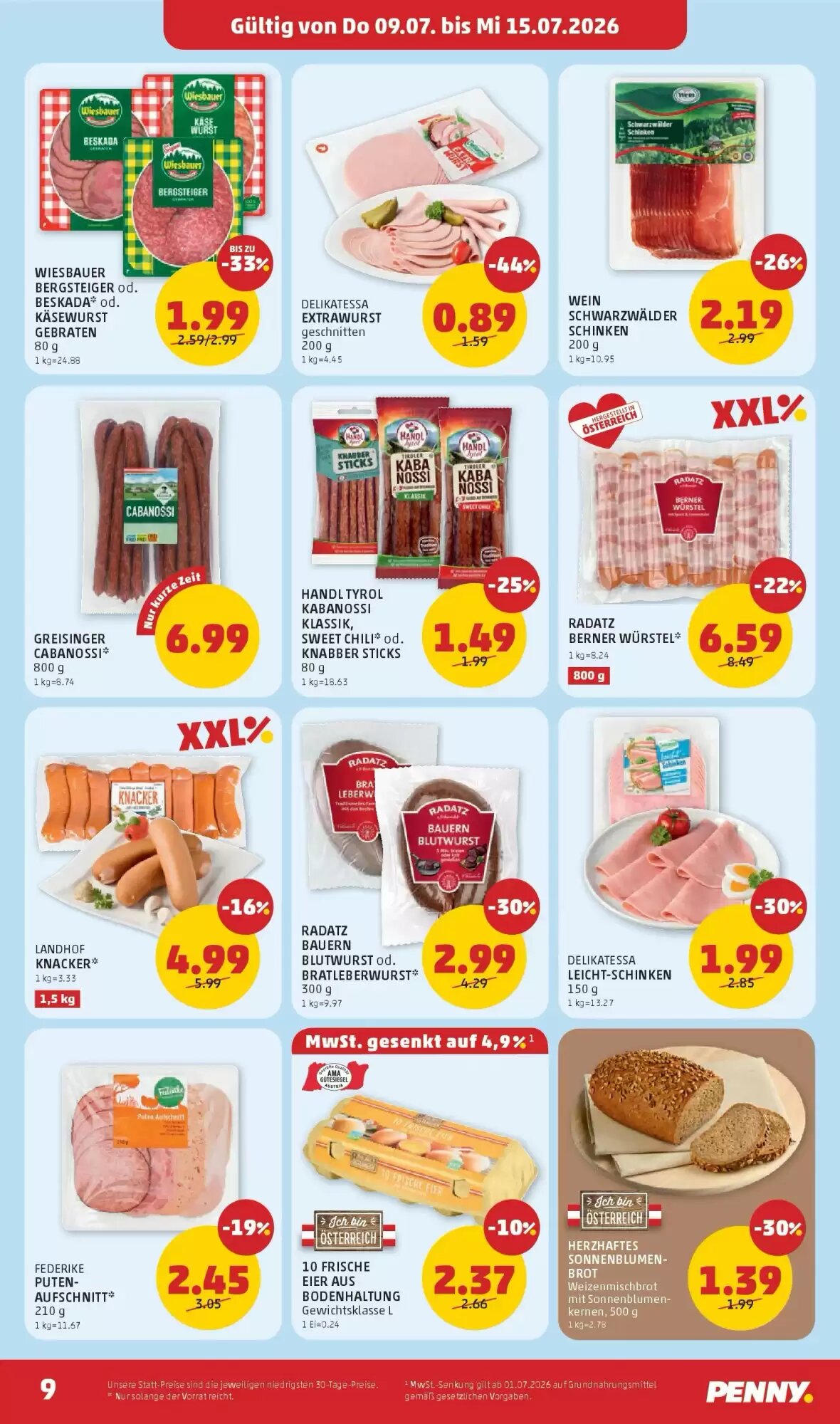 PENNY Flugblatt (ab 09.07.2026) - Angebote und Prospekt - Seite 9