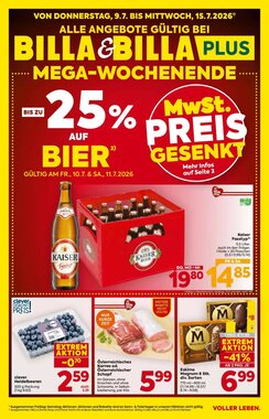 Billa Flugblatt (ab 09.07.2026) - Angebote und Prospekt