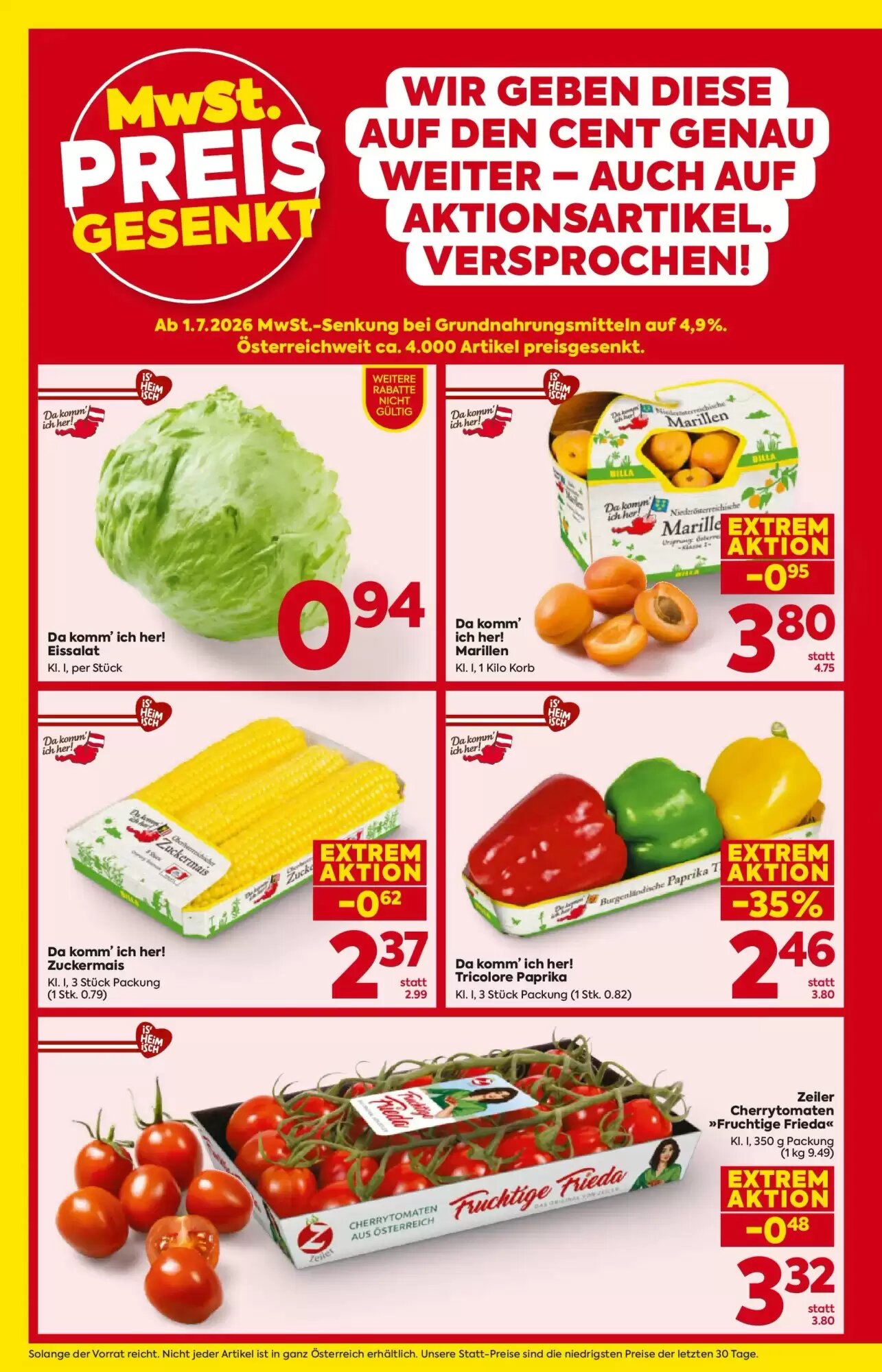 Billa Flugblatt (ab 09.07.2026) - Angebote und Prospekt - Seite 4