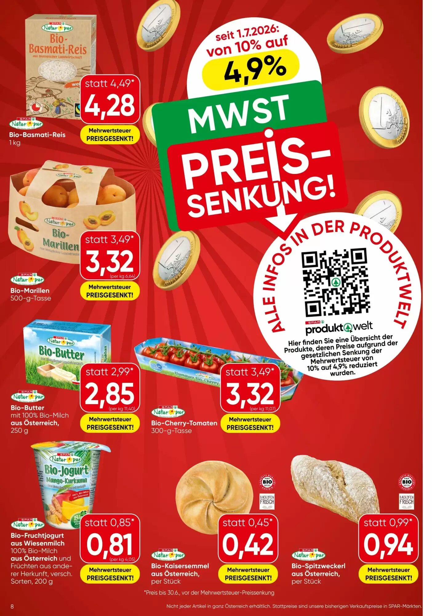 Eurospar Flugblatt (ab 09.07.2026) - Angebote und Prospekt - Seite 8