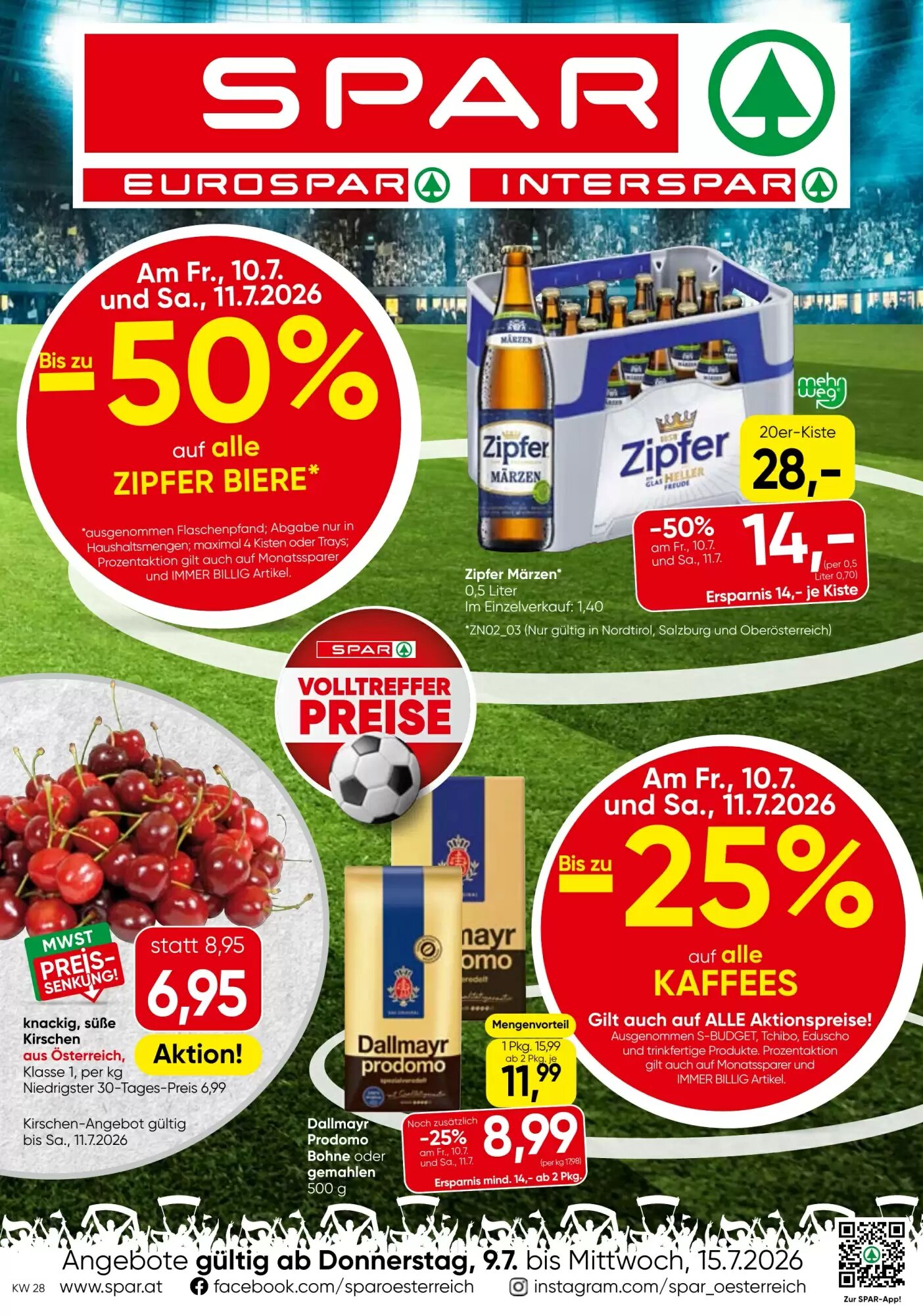 Spar Flugblatt (ab 09.07.2026) - Angebote und Prospekt - Seite 1