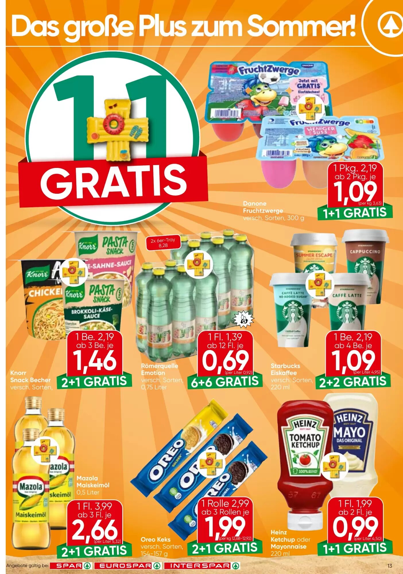 Spar Flugblatt (ab 09.07.2026) - Angebote und Prospekt - Seite 13