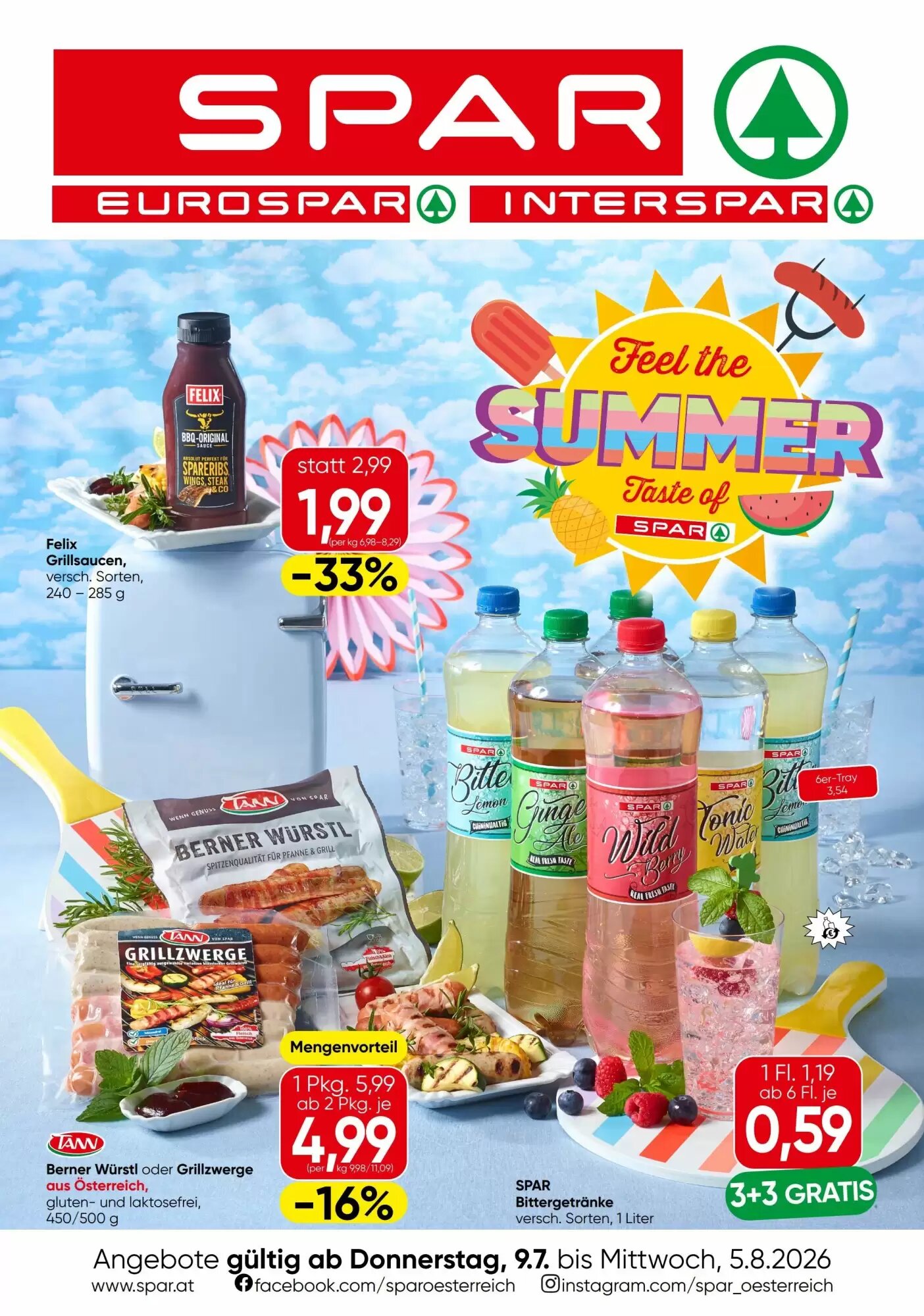 Spar Flugblatt (ab 09.07.2026) - Angebote und Prospekt - Seite 1