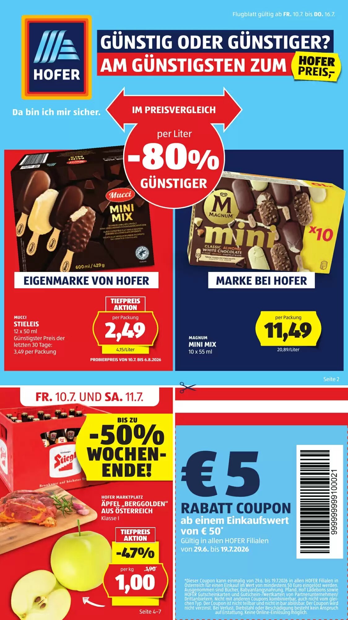 Hofer Flugblatt (ab 10.07.2026) - Angebote und Prospekt - Seite 1