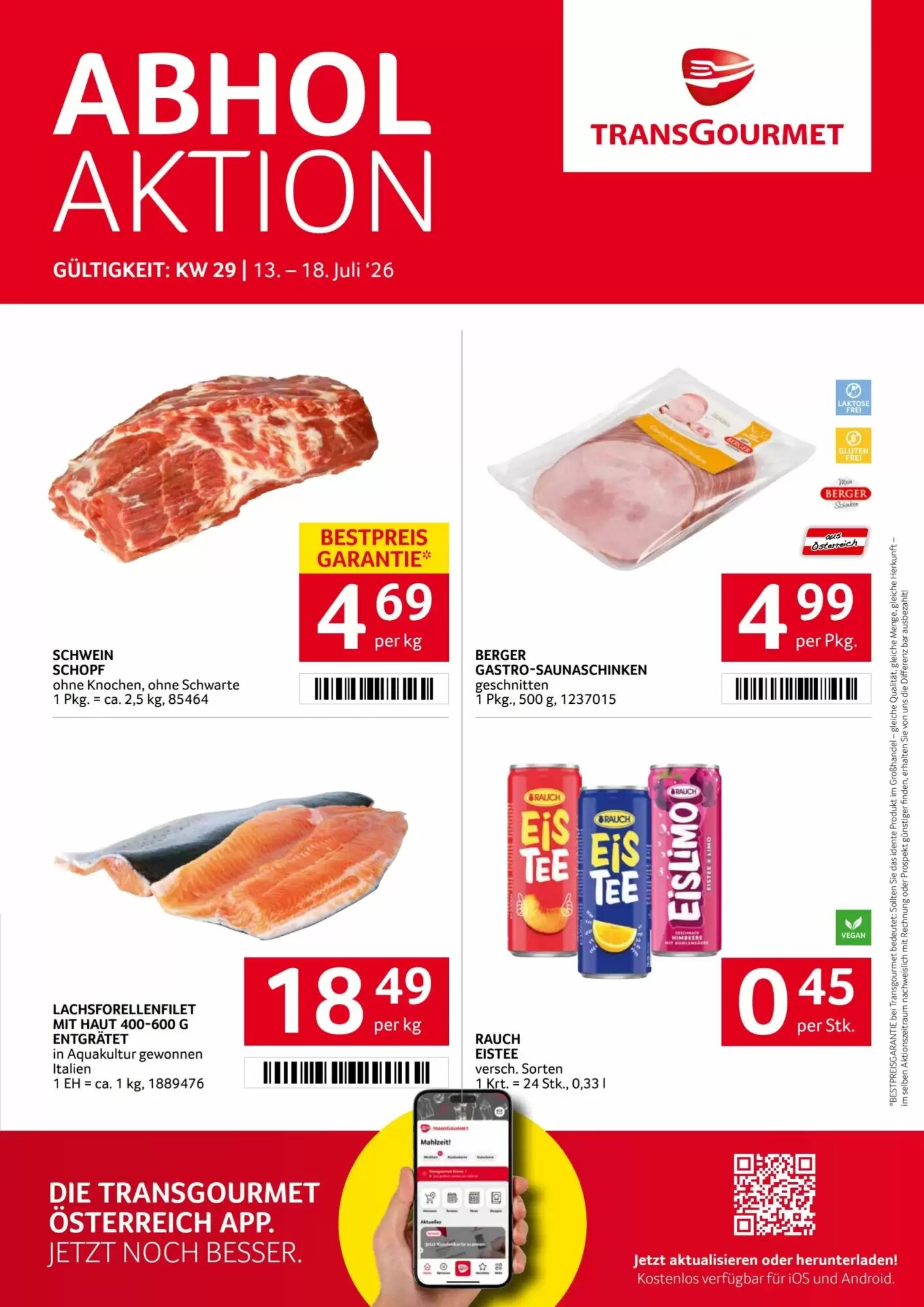 Transgourmet Flugblatt (ab 13.07.2026) - Angebote und Prospekt - Seite 1