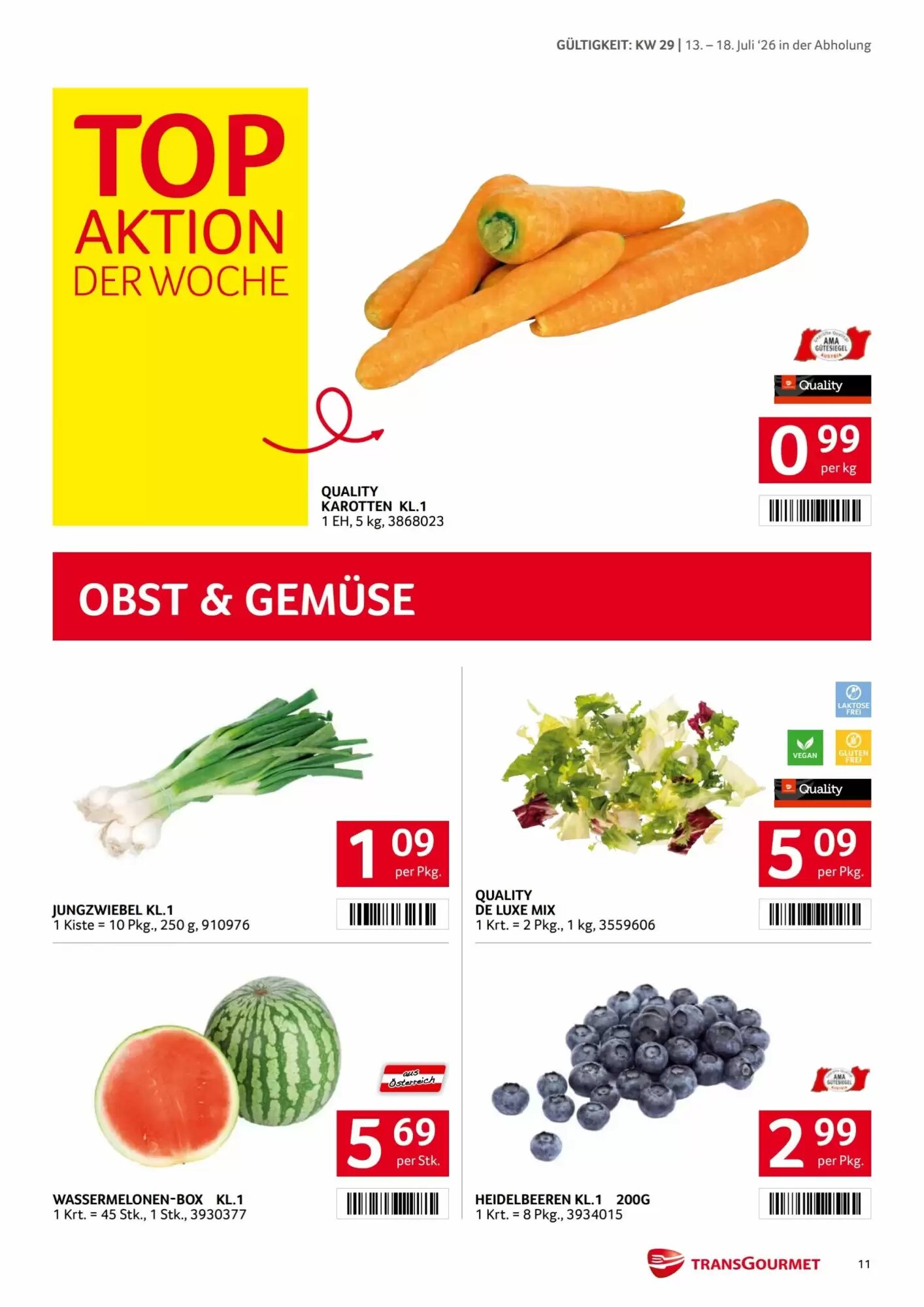 Transgourmet Flugblatt (ab 13.07.2026) - Angebote und Prospekt - Seite 11