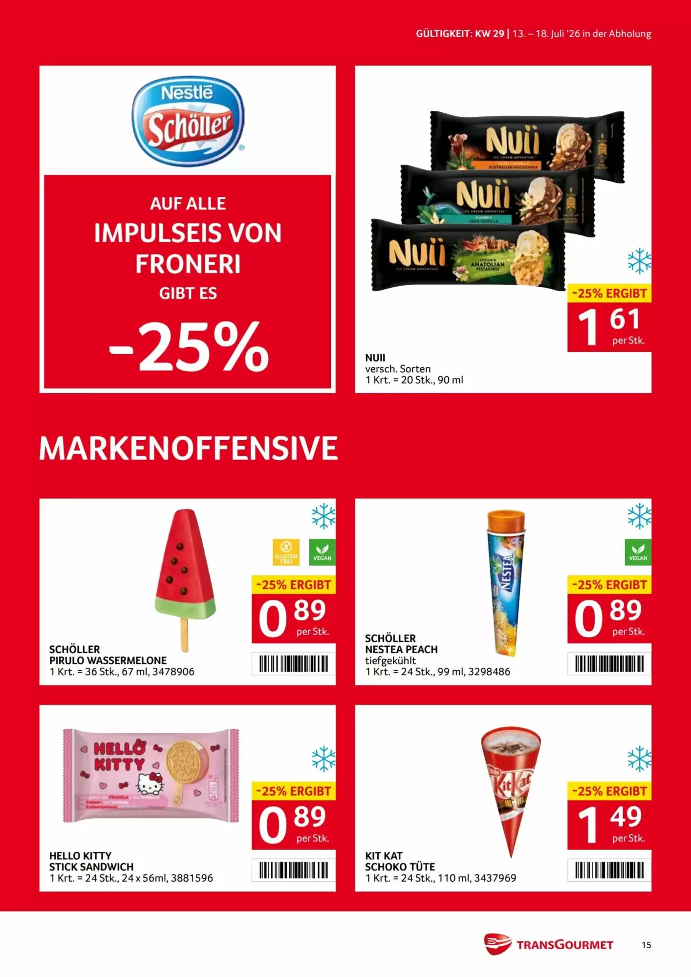 Transgourmet Flugblatt (ab 13.07.2026) - Angebote und Prospekt - Seite 15
