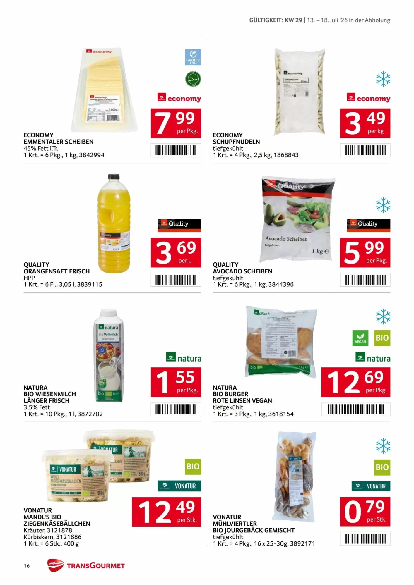 Transgourmet Flugblatt (ab 13.07.2026) - Angebote und Prospekt - Seite 16