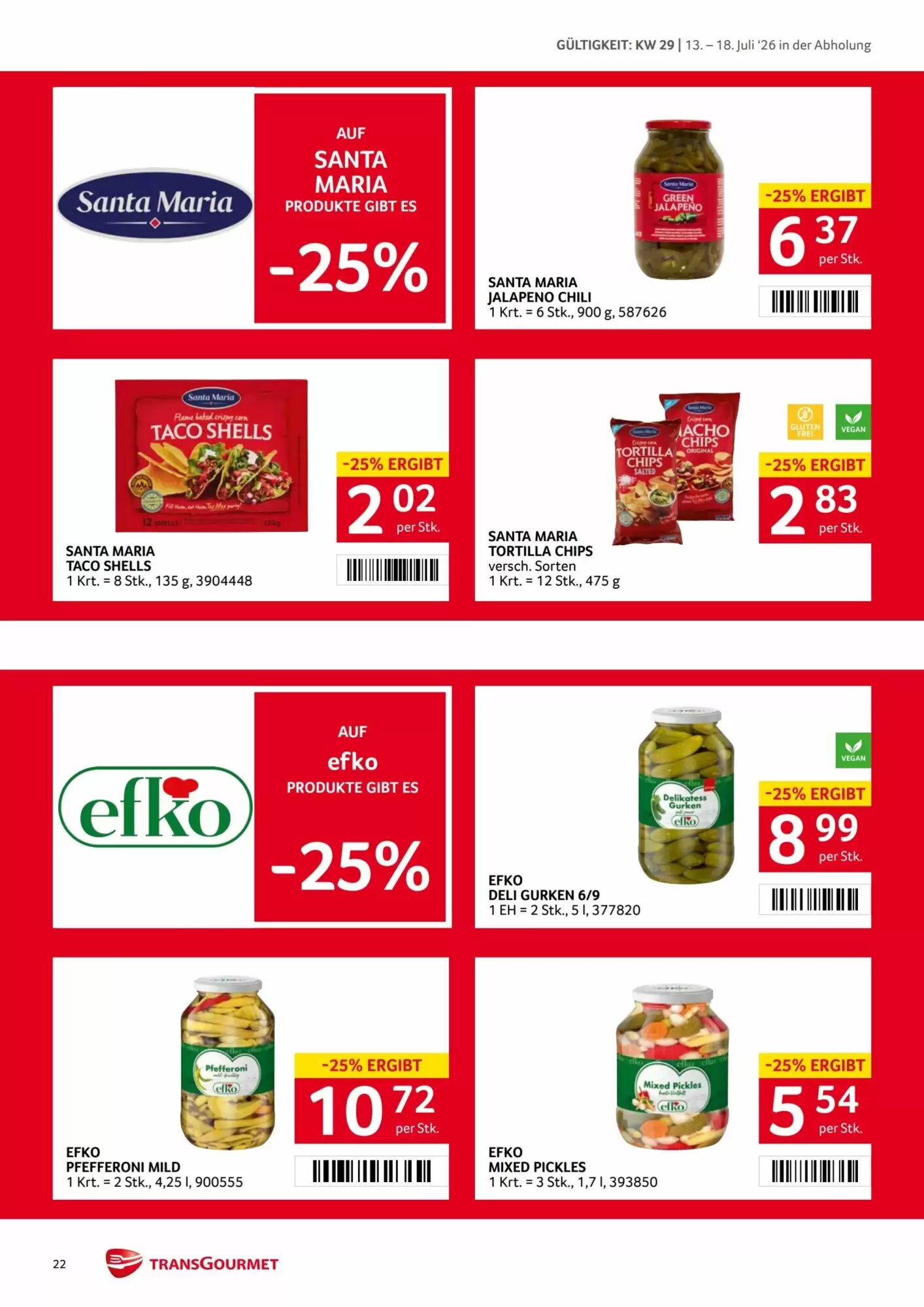 Transgourmet Flugblatt (ab 13.07.2026) - Angebote und Prospekt - Seite 22