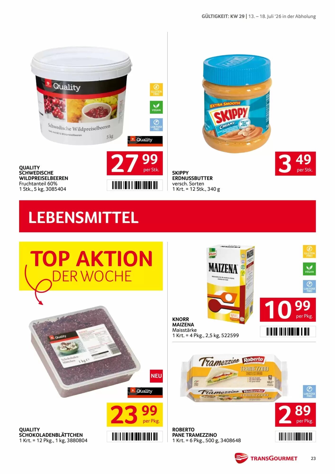 Transgourmet Flugblatt (ab 13.07.2026) - Angebote und Prospekt - Seite 23