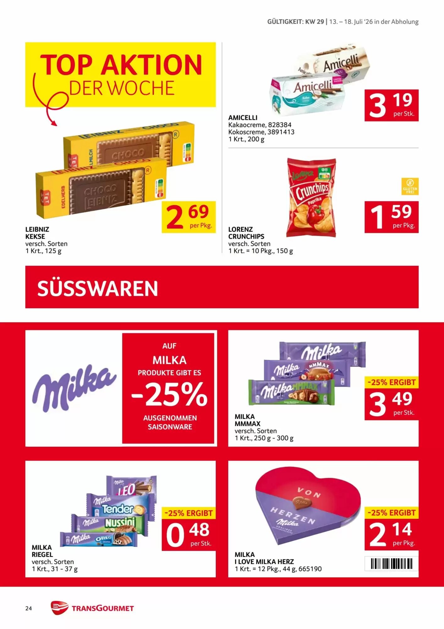 Transgourmet Flugblatt (ab 13.07.2026) - Angebote und Prospekt - Seite 24